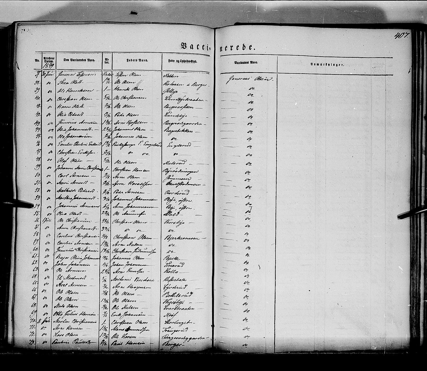 Grue prestekontor, AV/SAH-PREST-036/H/Ha/Haa/L0008: Parish register (official) no. 8, 1847-1858, p. 407