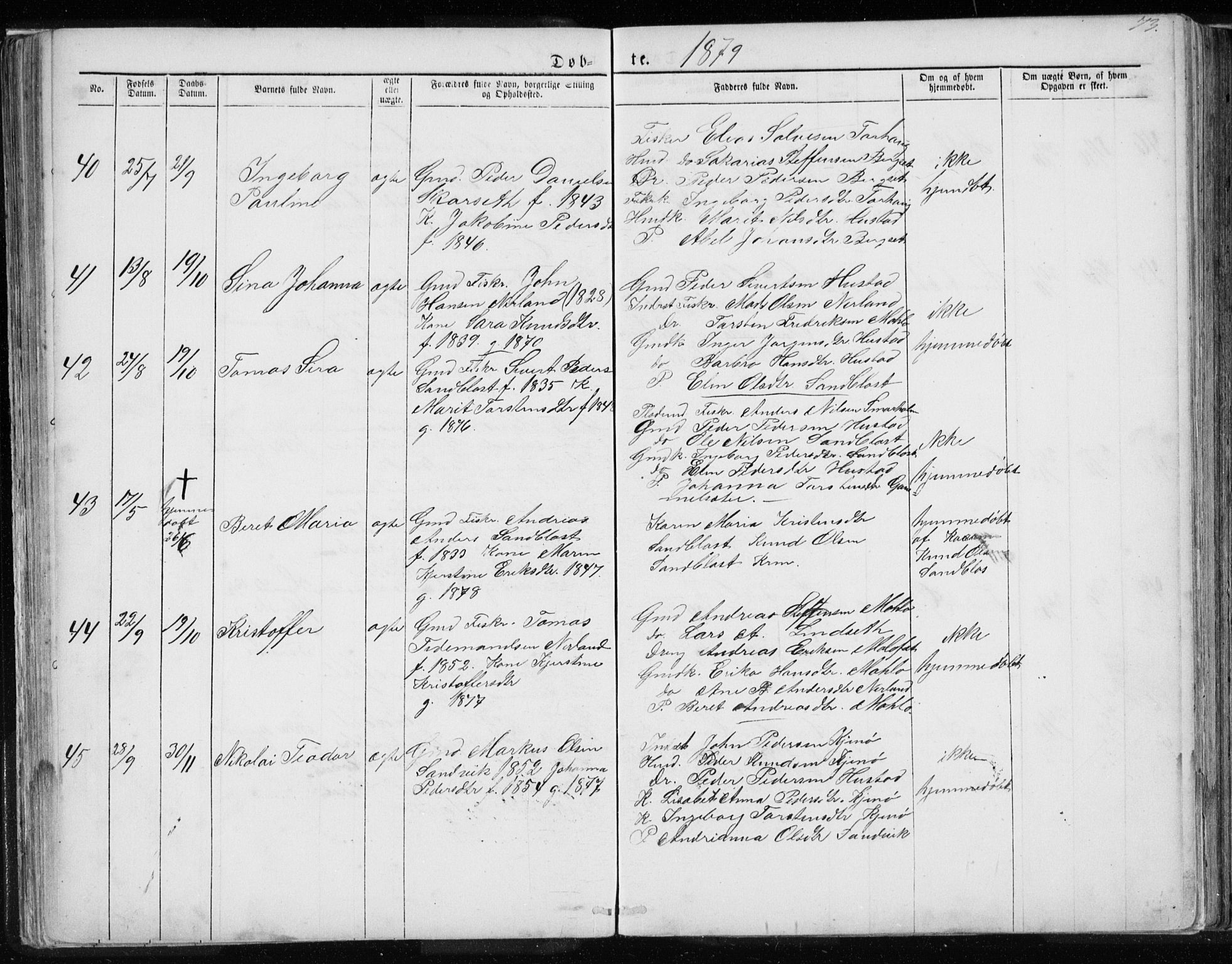 Ministerialprotokoller, klokkerbøker og fødselsregistre - Møre og Romsdal, AV/SAT-A-1454/567/L0782: Parish register (copy) no. 567C02, 1867-1886, p. 73