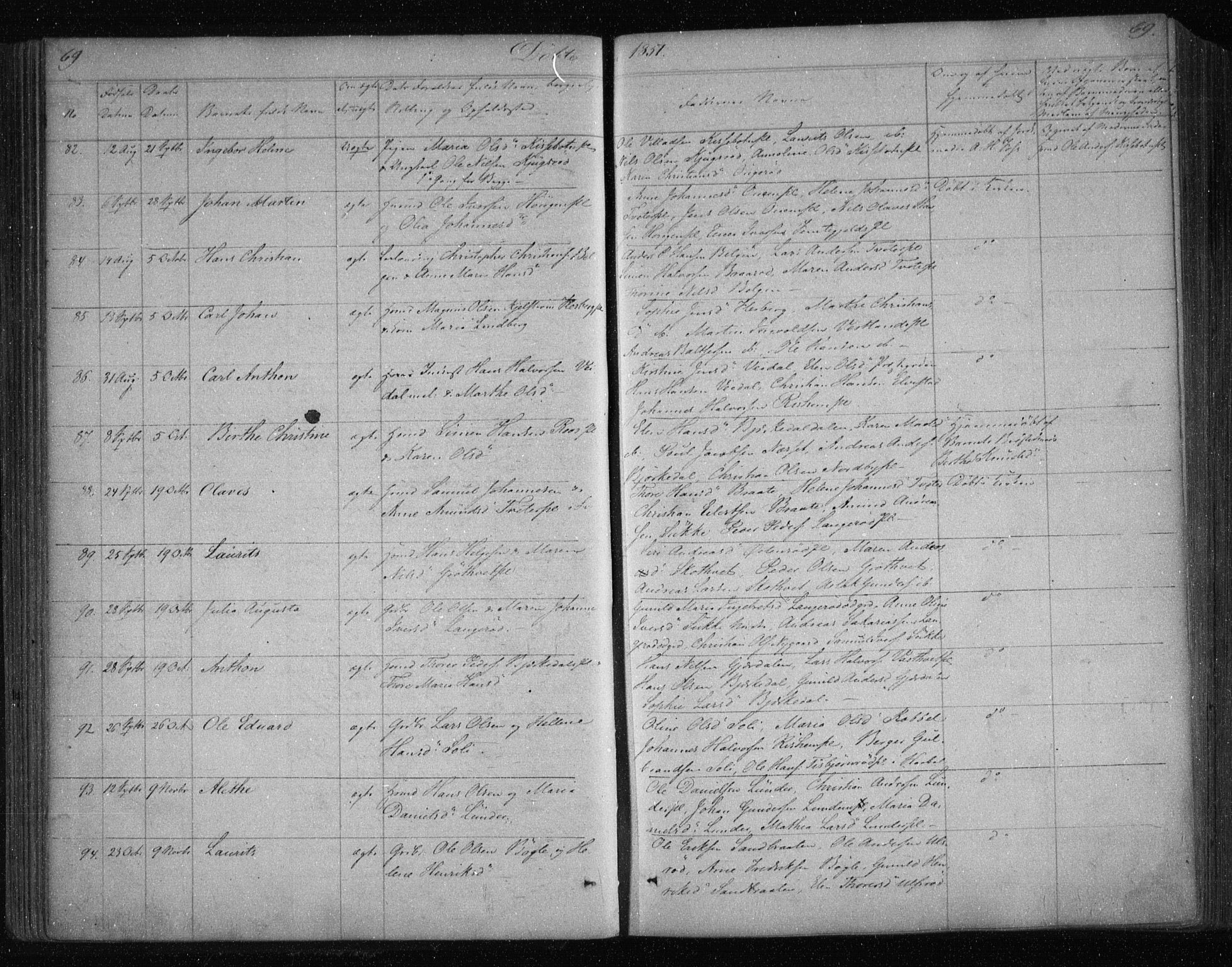 Våler prestekontor Kirkebøker, AV/SAO-A-11083/F/Fa/L0006: Parish register (official) no. I 6, 1840-1861, p. 69