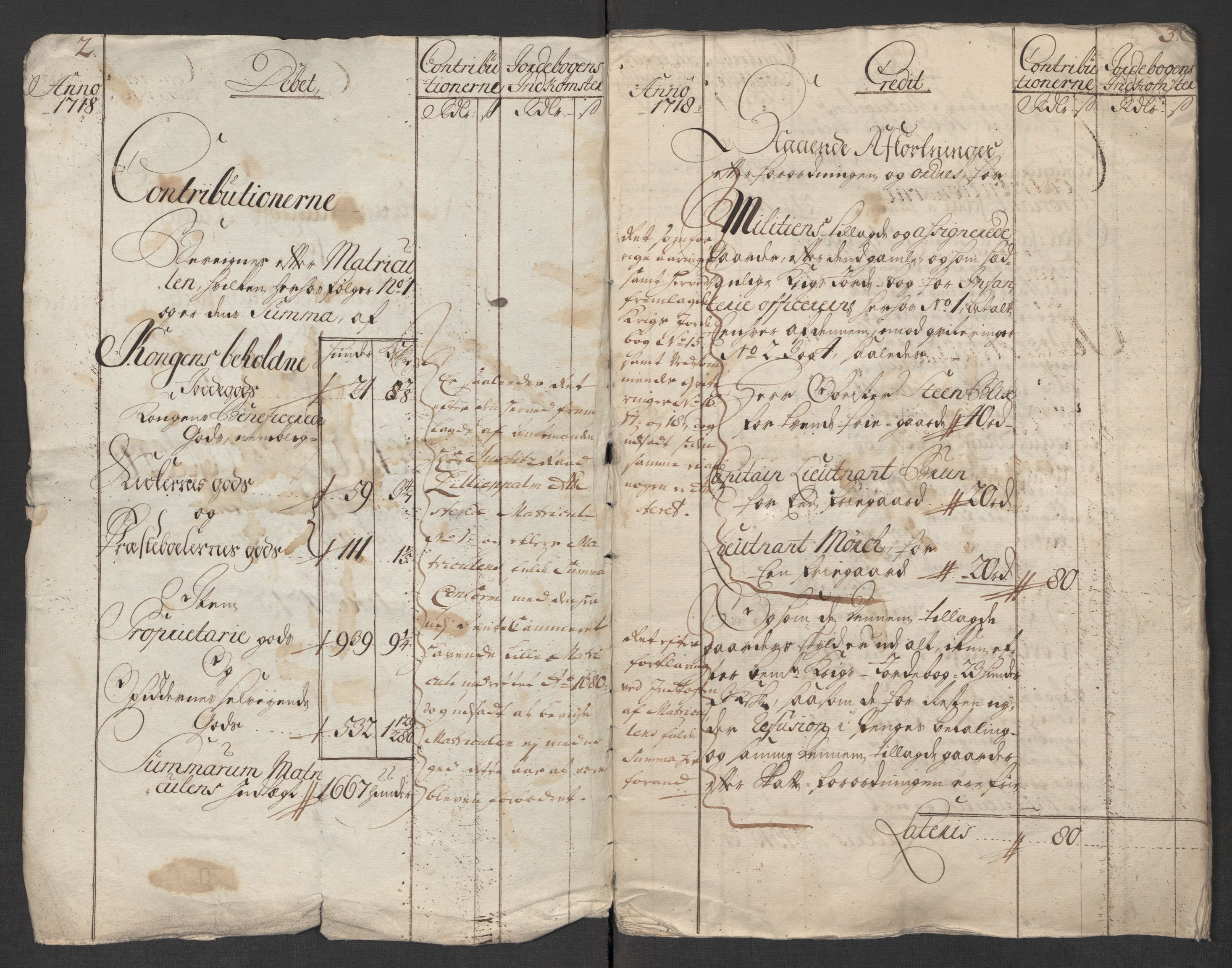 Rentekammeret inntil 1814, Reviderte regnskaper, Fogderegnskap, AV/RA-EA-4092/R39/L2327: Fogderegnskap Nedenes, 1718, p. 5