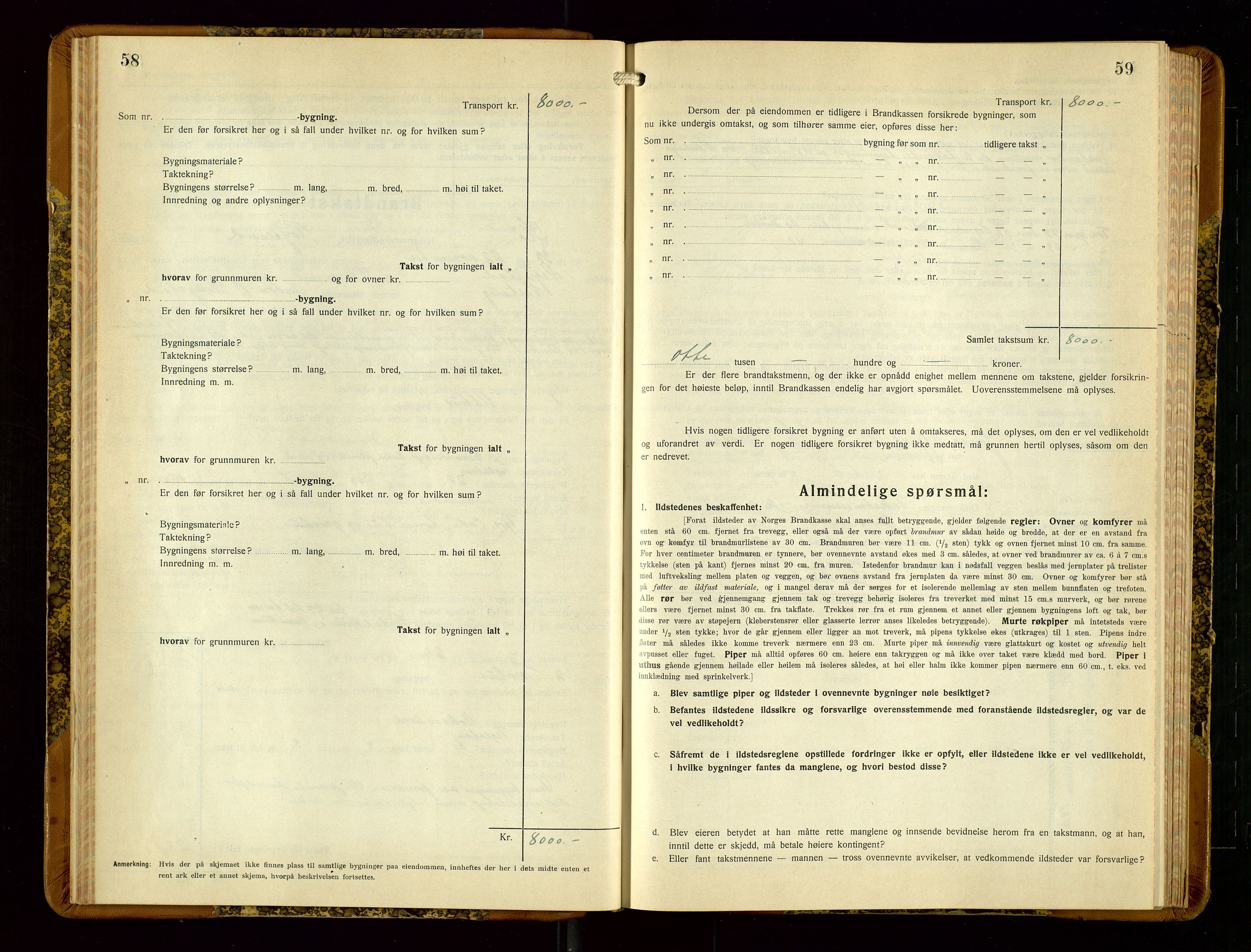 Hå lensmannskontor, AV/SAST-A-100456/Goa/L0006: Takstprotokoll (skjema), 1932-1938, p. 58-59