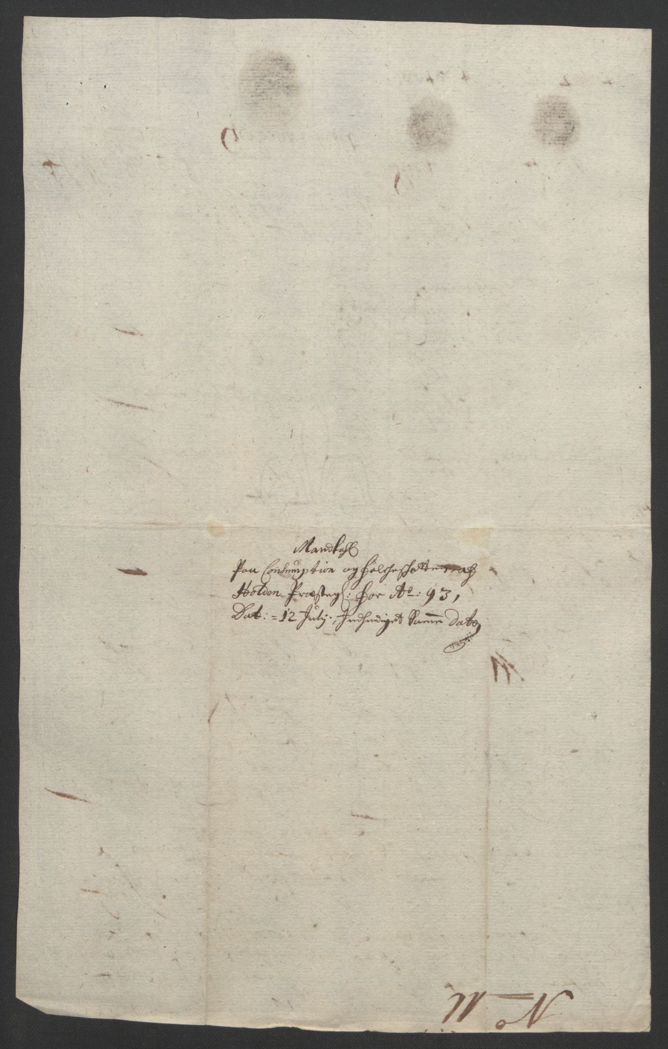 Rentekammeret inntil 1814, Reviderte regnskaper, Fogderegnskap, AV/RA-EA-4092/R35/L2091: Fogderegnskap Øvre og Nedre Telemark, 1690-1693, p. 317