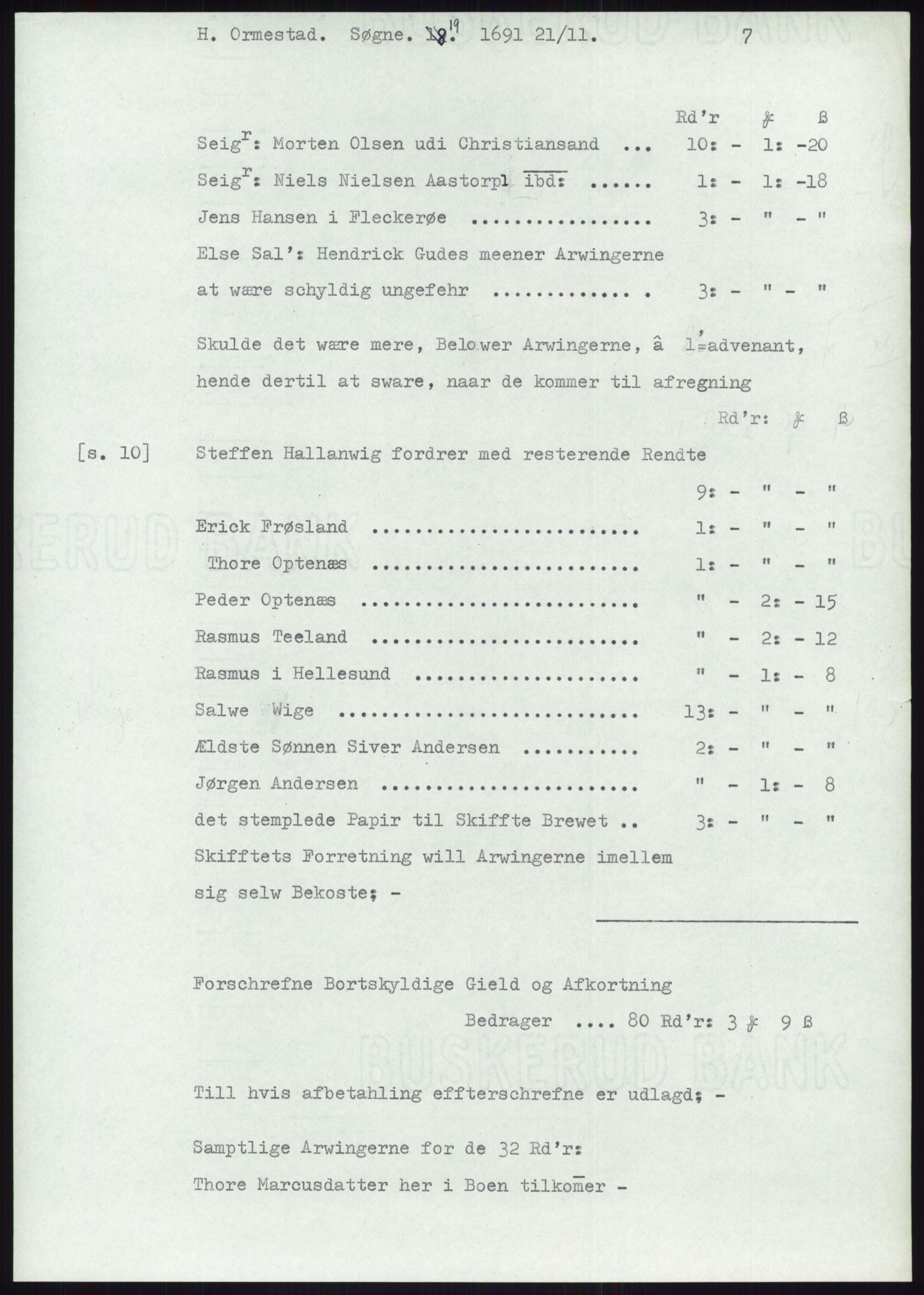 Samlinger til kildeutgivelse, Diplomavskriftsamlingen, AV/RA-EA-4053/H/Ha, p. 2260