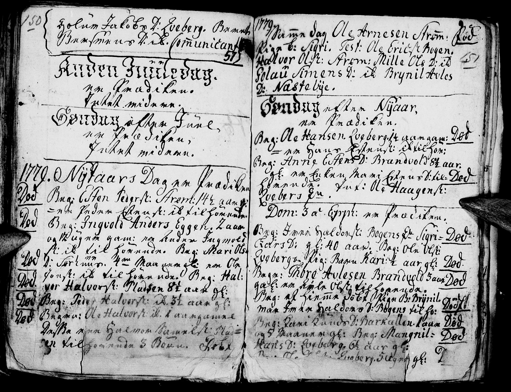 Tynset prestekontor, SAH/PREST-058/H/Ha/Hab/L0009: Parish register (official) no. 9, 1769-1781, p. 150-151
