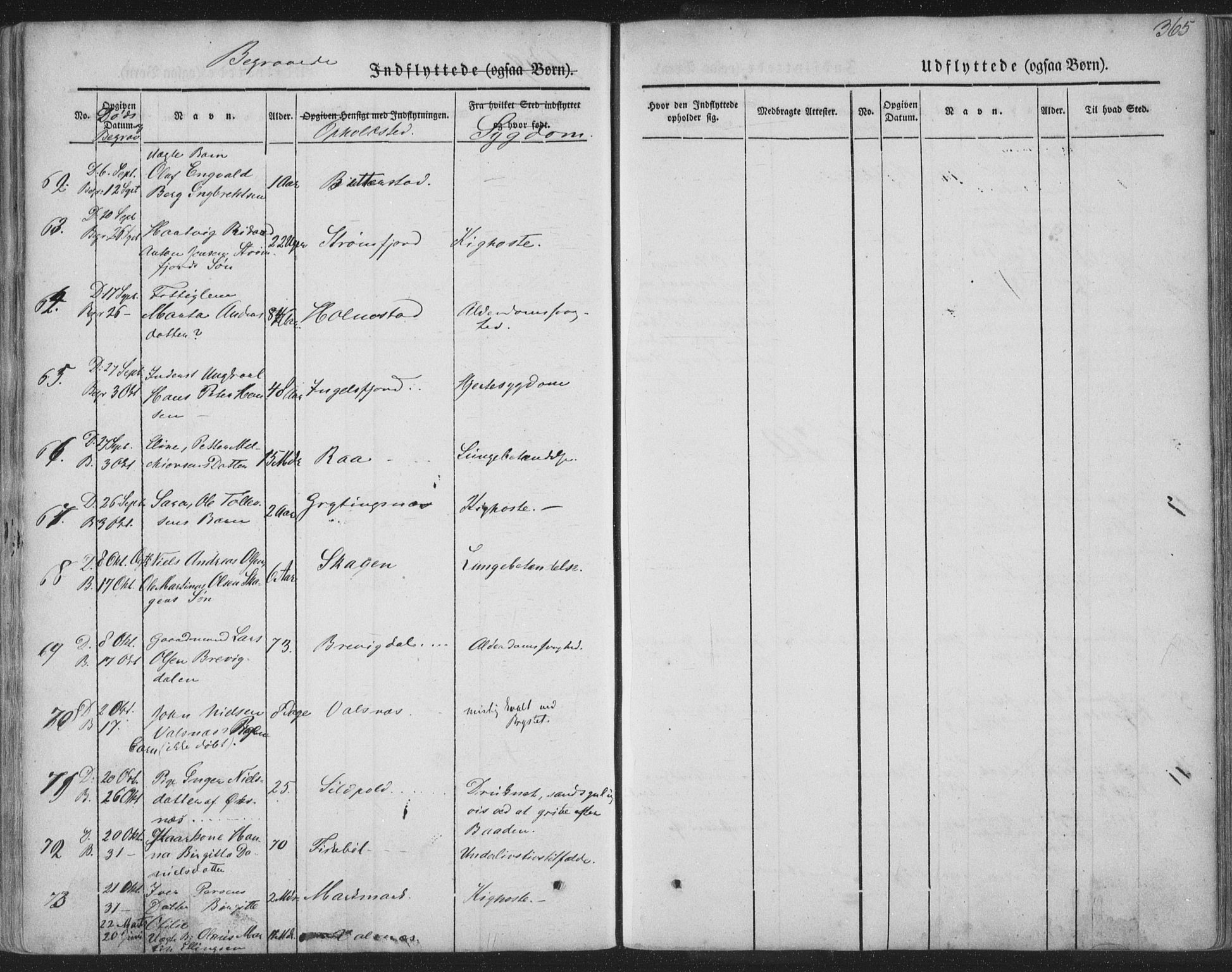 Ministerialprotokoller, klokkerbøker og fødselsregistre - Nordland, AV/SAT-A-1459/888/L1241: Parish register (official) no. 888A07, 1849-1869, p. 365
