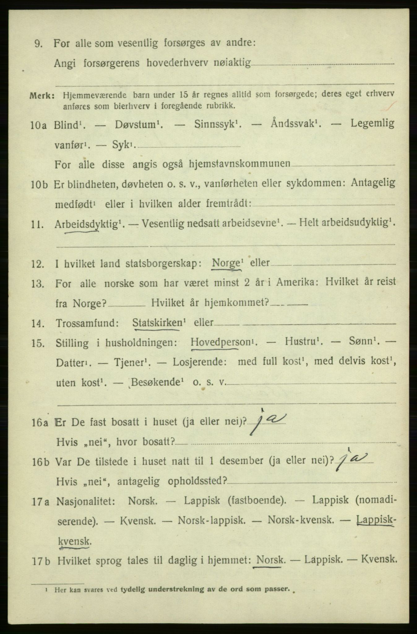 SATØ, 1920 census for Kjelvik, 1920, p. 4314