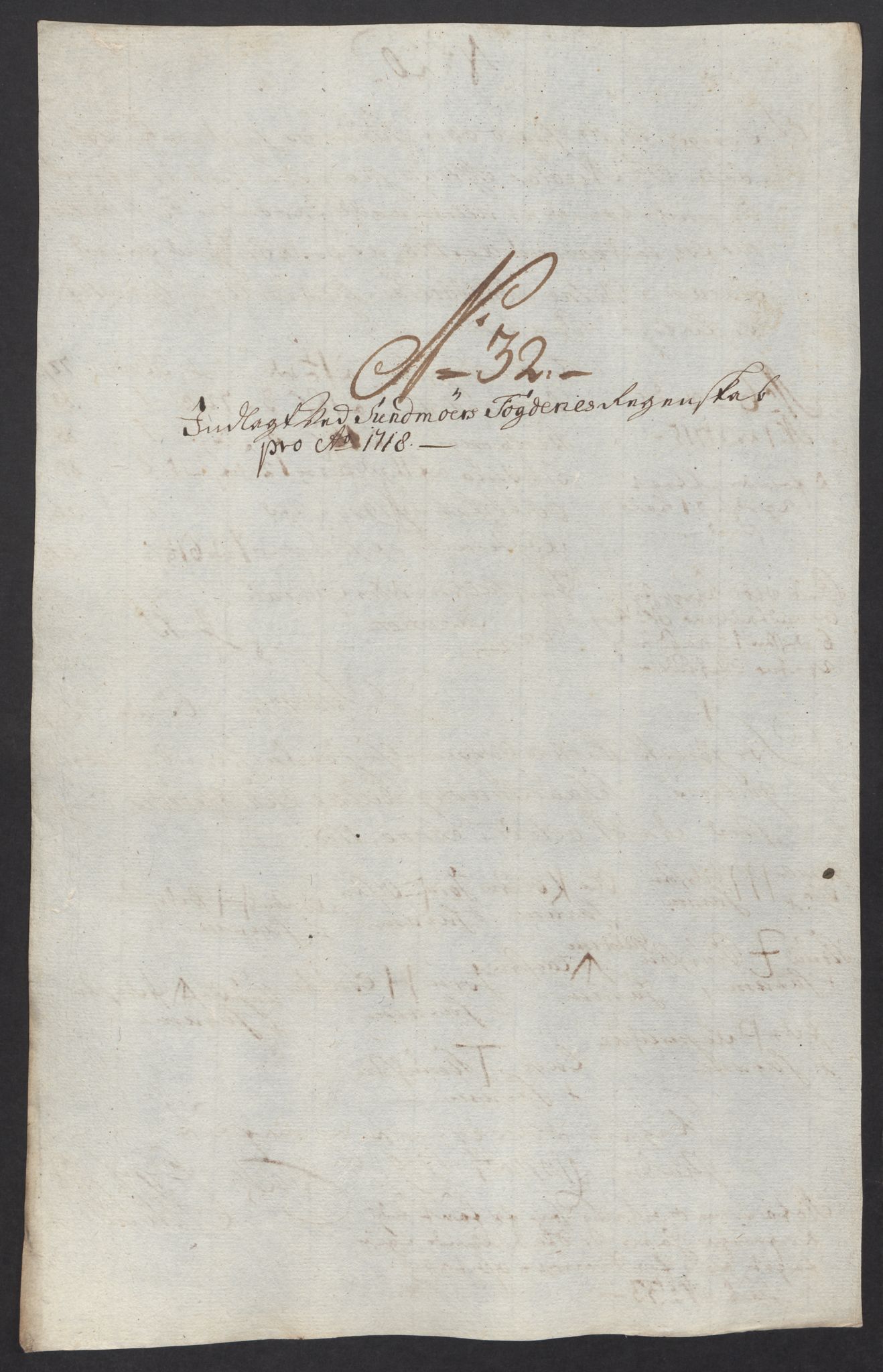 Rentekammeret inntil 1814, Reviderte regnskaper, Fogderegnskap, AV/RA-EA-4092/R54/L3570: Fogderegnskap Sunnmøre, 1718, p. 176