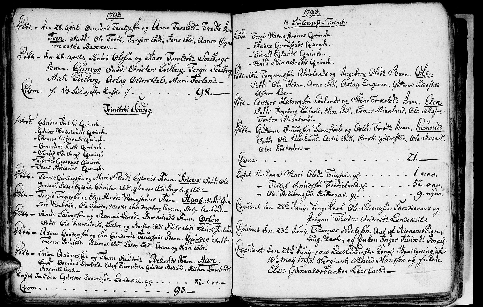 Evje sokneprestkontor, AV/SAK-1111-0008/F/Fa/Fac/L0002: Parish register (official) no. A 2, 1765-1816, p. 109