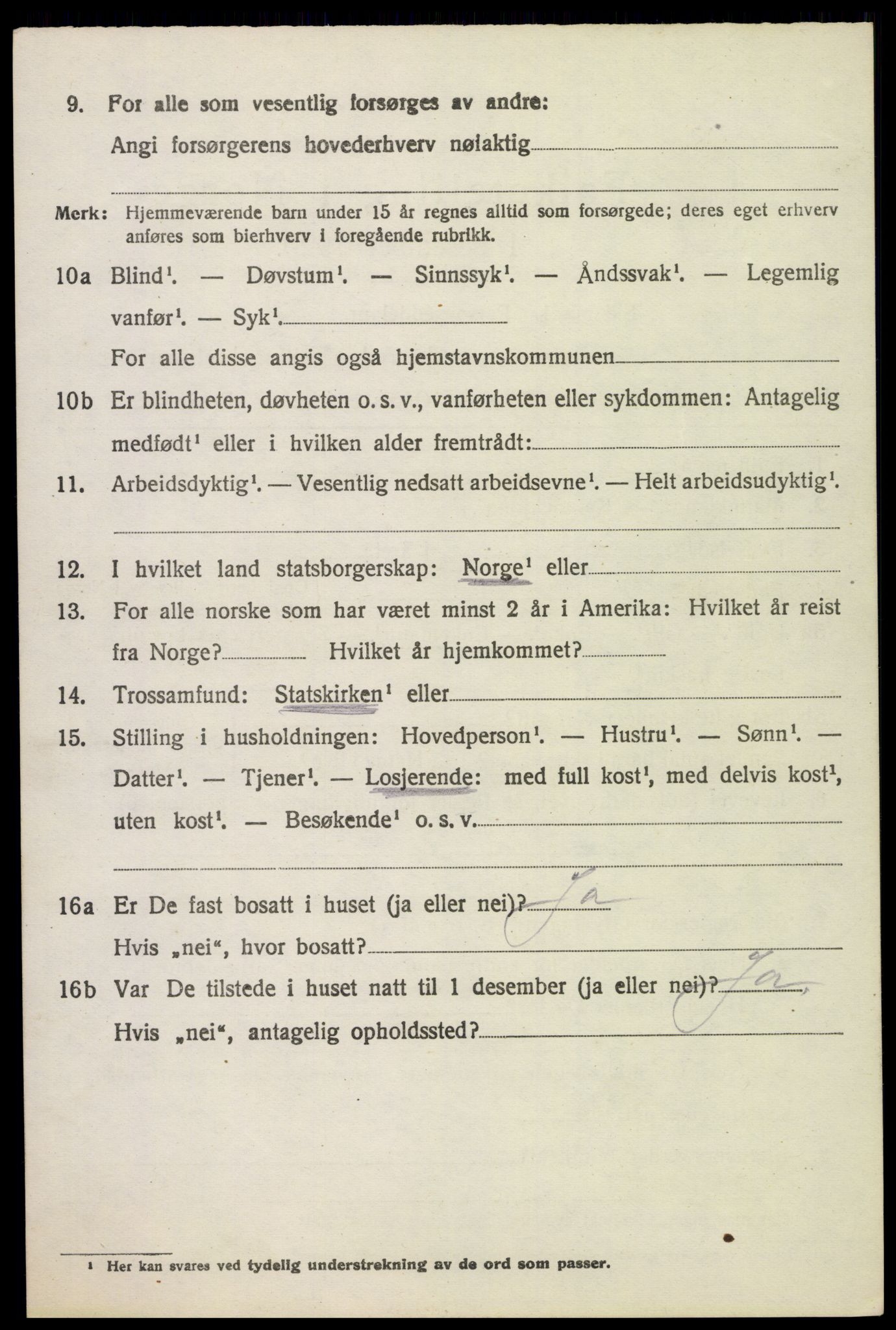 SAH, 1920 census for Stange, 1920, p. 5192