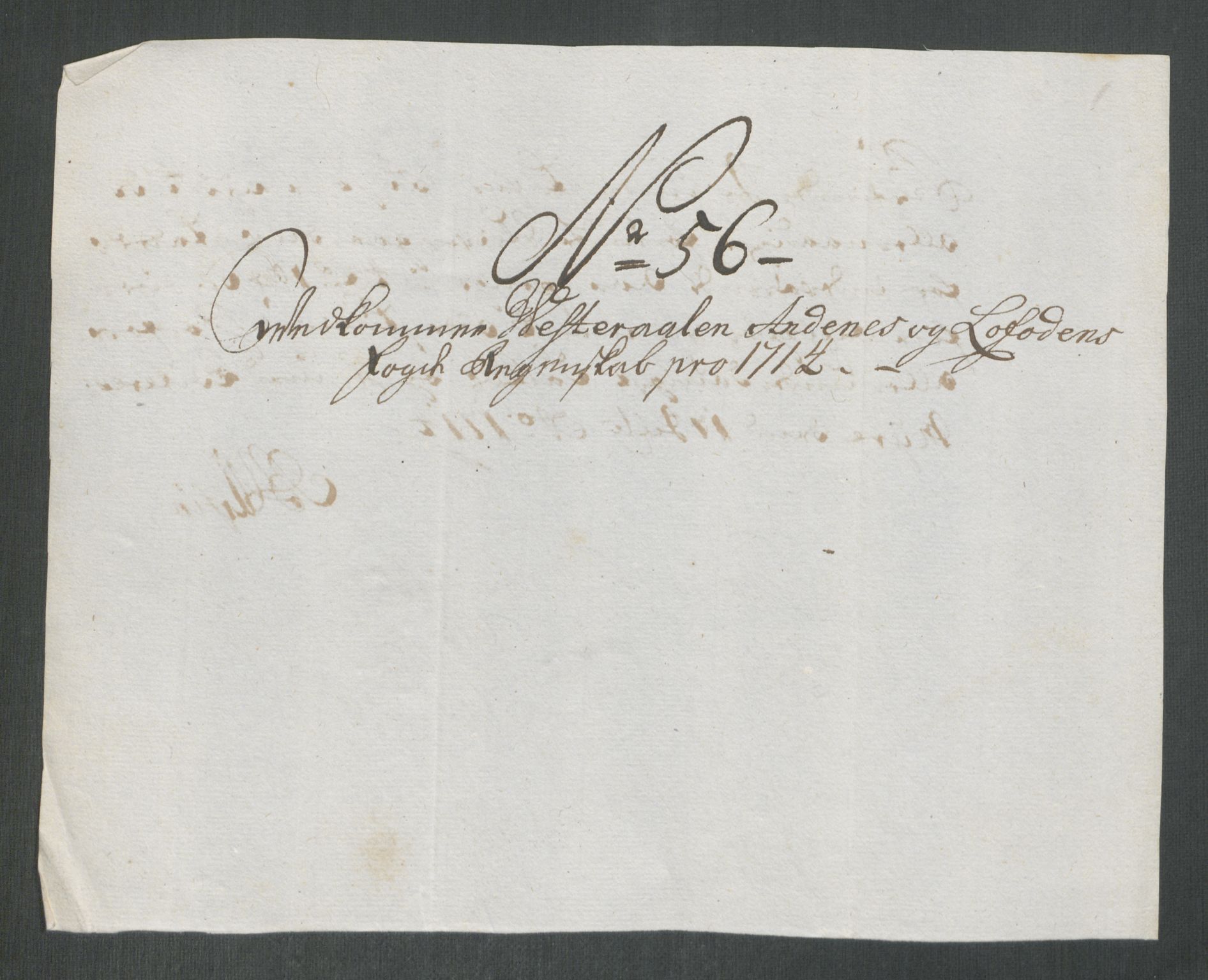 Rentekammeret inntil 1814, Reviderte regnskaper, Fogderegnskap, AV/RA-EA-4092/R67/L4680: Fogderegnskap Vesterålen, Andenes og Lofoten, 1714, p. 268