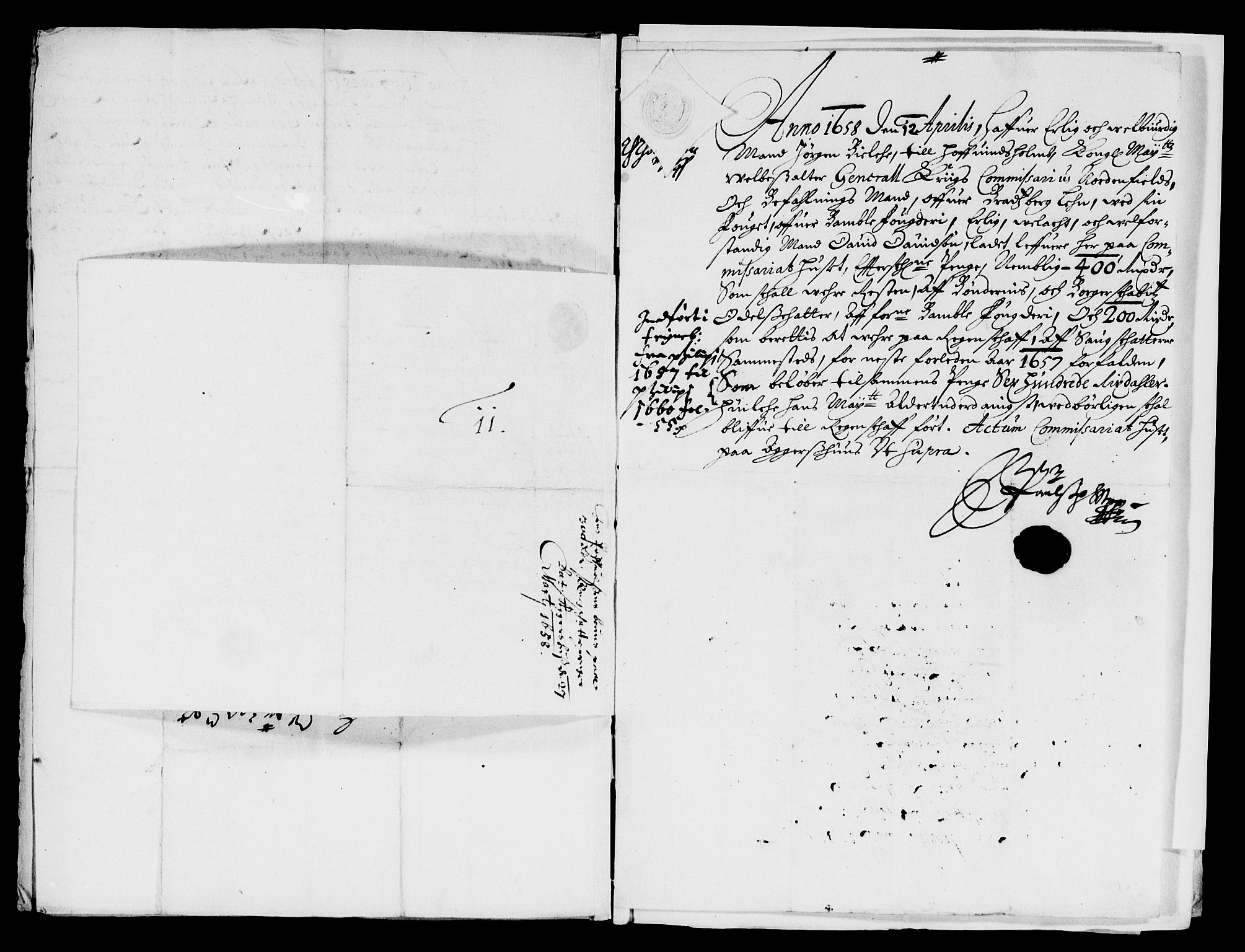 Rentekammeret inntil 1814, Reviderte regnskaper, Lensregnskaper, AV/RA-EA-5023/R/Rb/Rbp/L0047: Bratsberg len, 1659-1662
