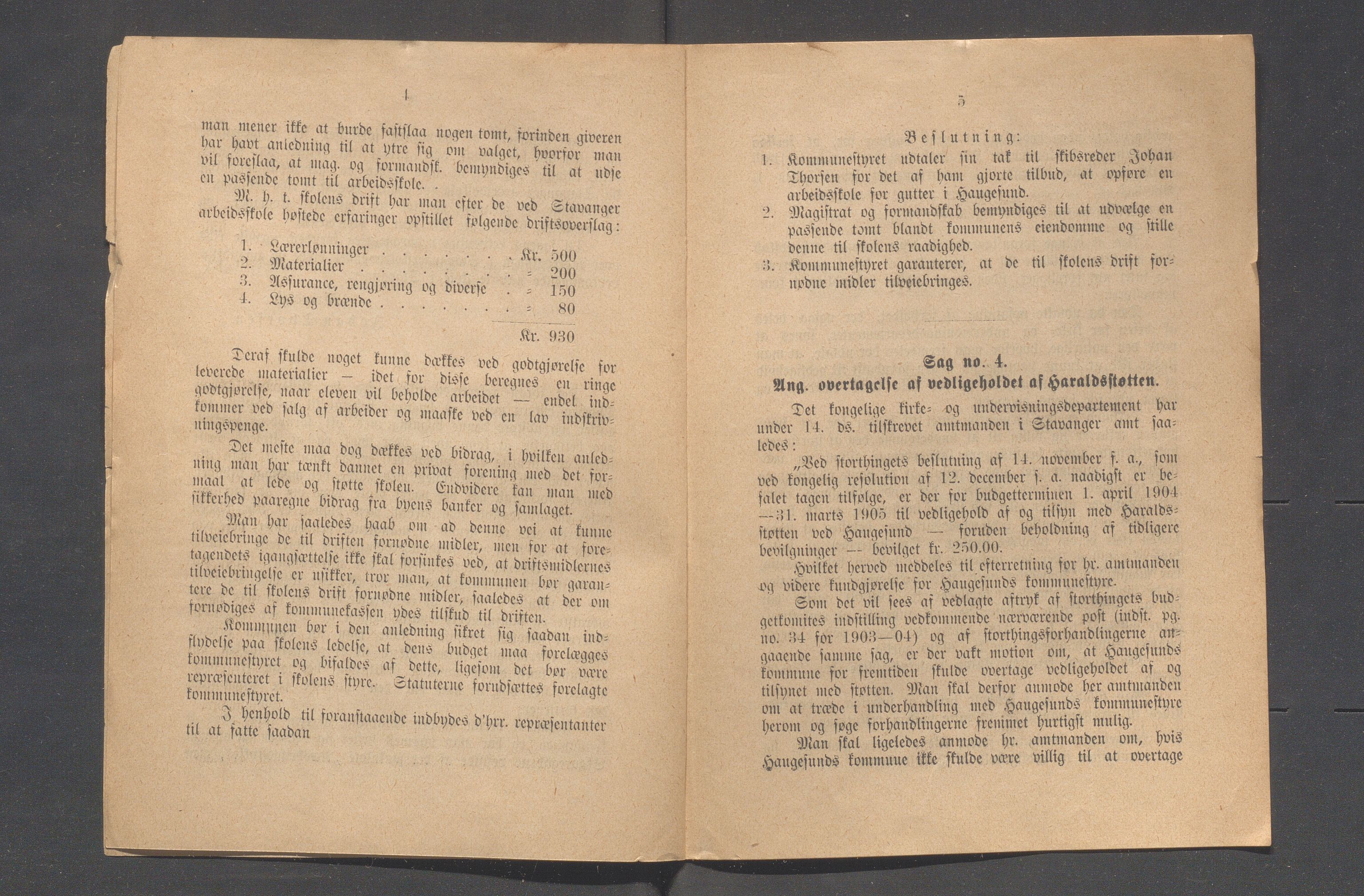 Haugesund kommune - Formannskapet og Bystyret, IKAR/A-740/A/Abb/L0001: Bystyreforhandlinger, 1889-1907, p. 468