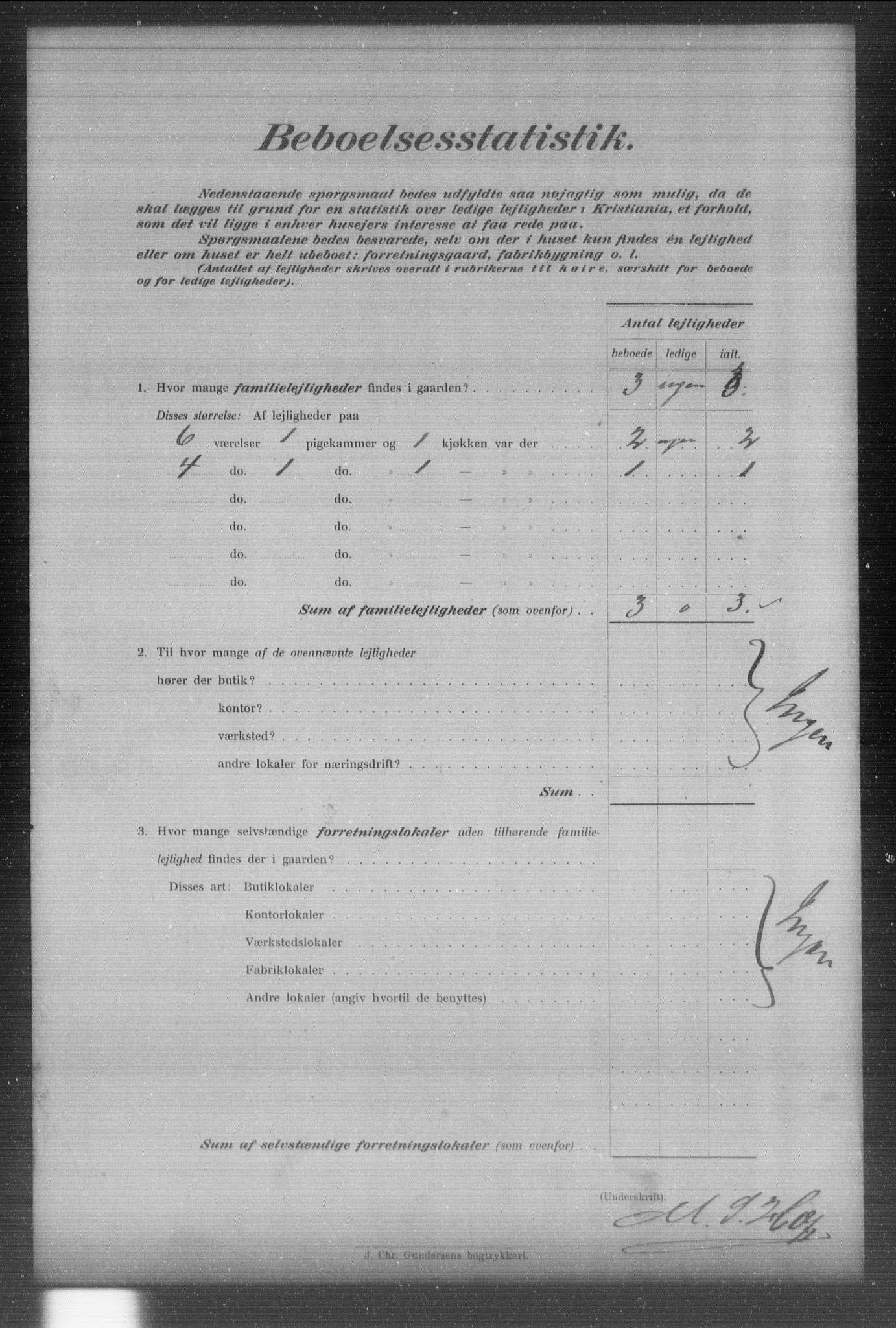 OBA, Municipal Census 1903 for Kristiania, 1903, p. 17992