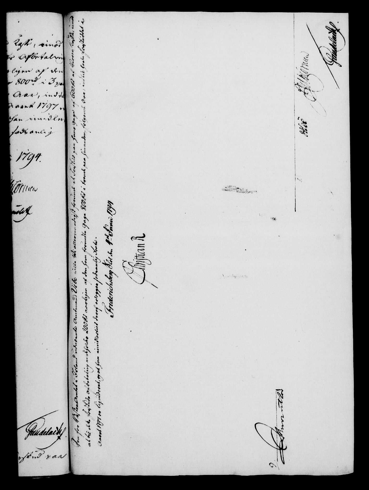 Rentekammeret, Kammerkanselliet, RA/EA-3111/G/Gf/Gfa/L0076: Norsk relasjons- og resolusjonsprotokoll (merket RK 52.76), 1794, p. 201