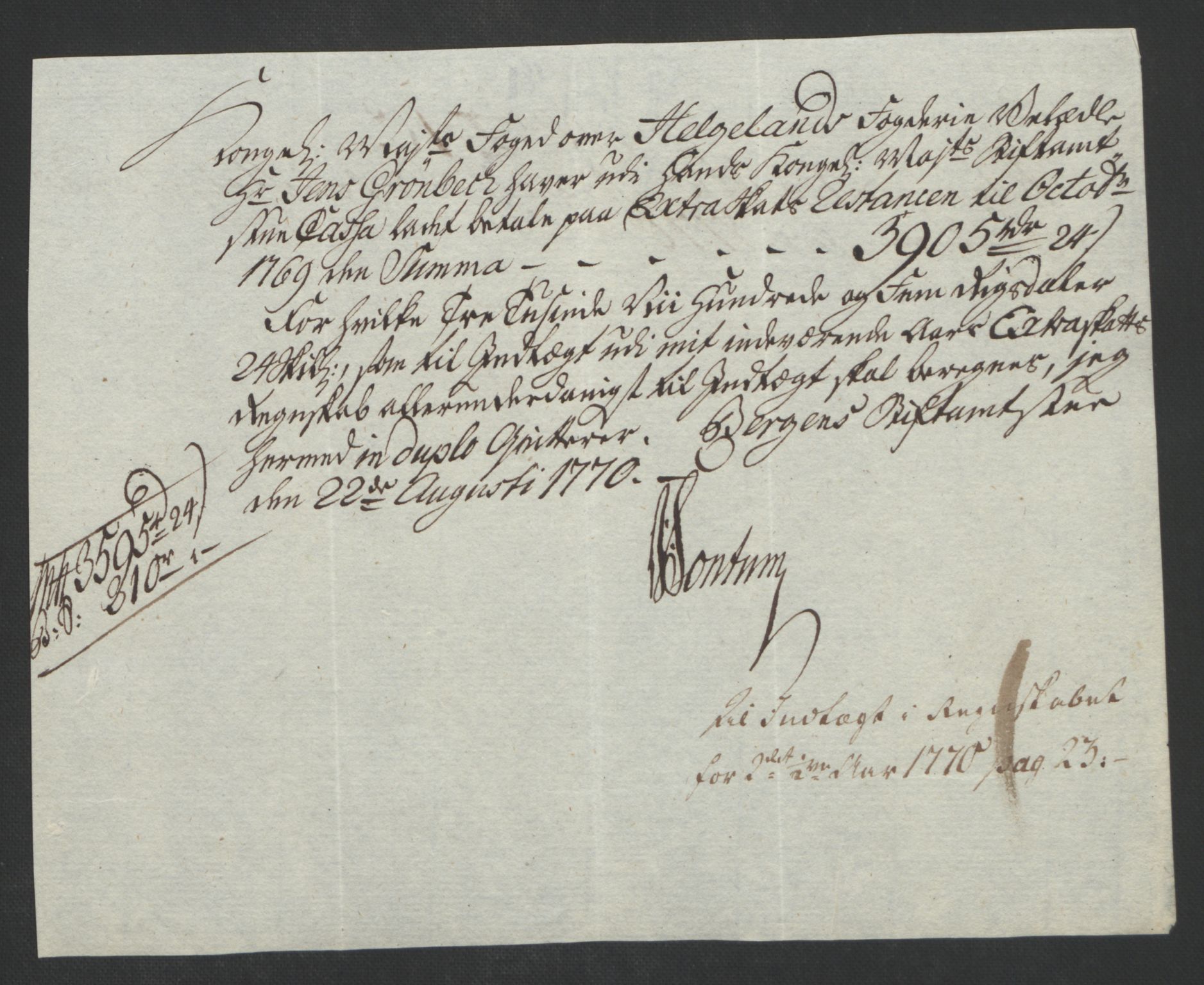 Rentekammeret inntil 1814, Reviderte regnskaper, Fogderegnskap, AV/RA-EA-4092/R65/L4573: Ekstraskatten Helgeland, 1762-1772, p. 291
