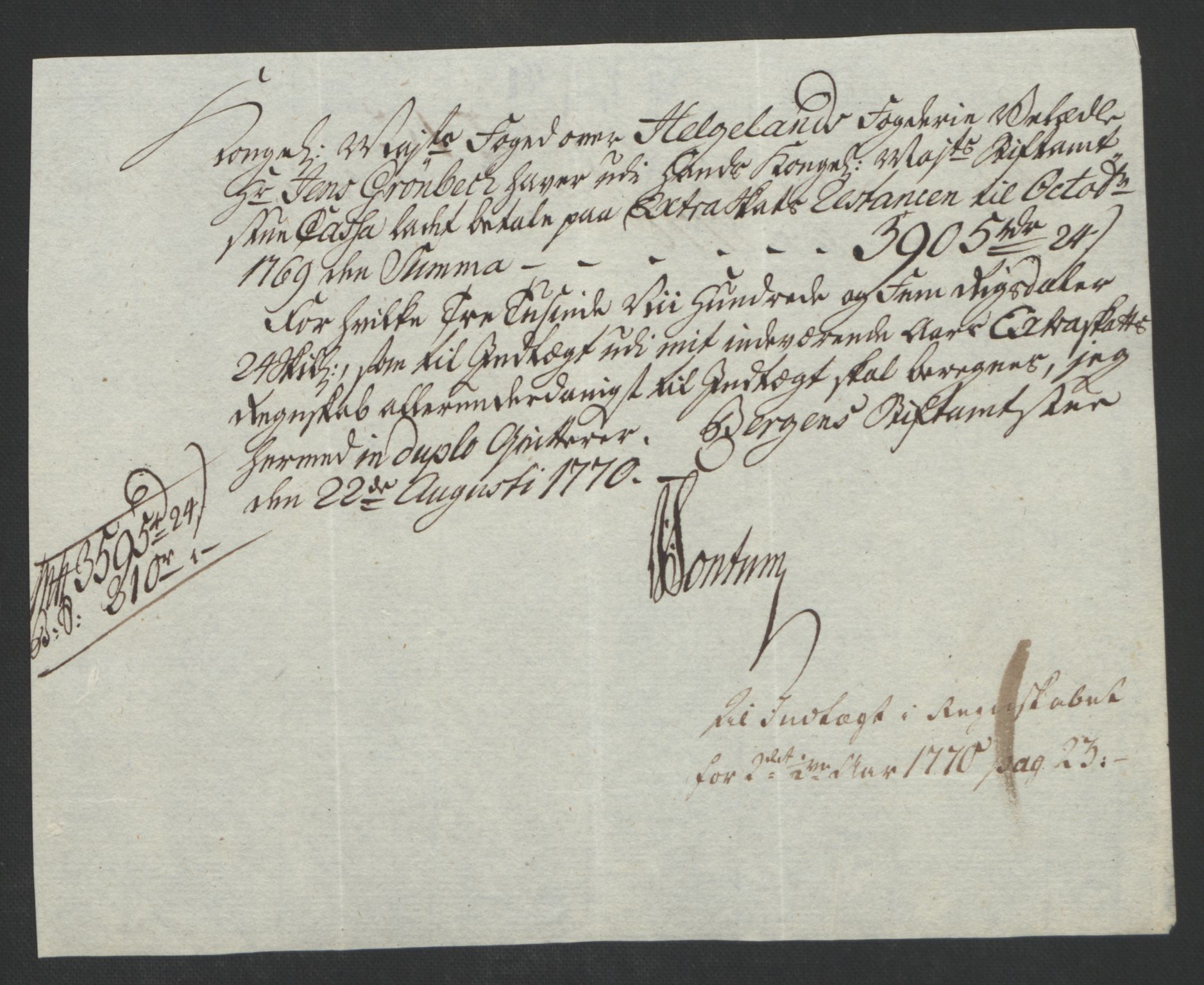 Rentekammeret inntil 1814, Reviderte regnskaper, Fogderegnskap, RA/EA-4092/R65/L4573: Ekstraskatten Helgeland, 1762-1772, p. 291