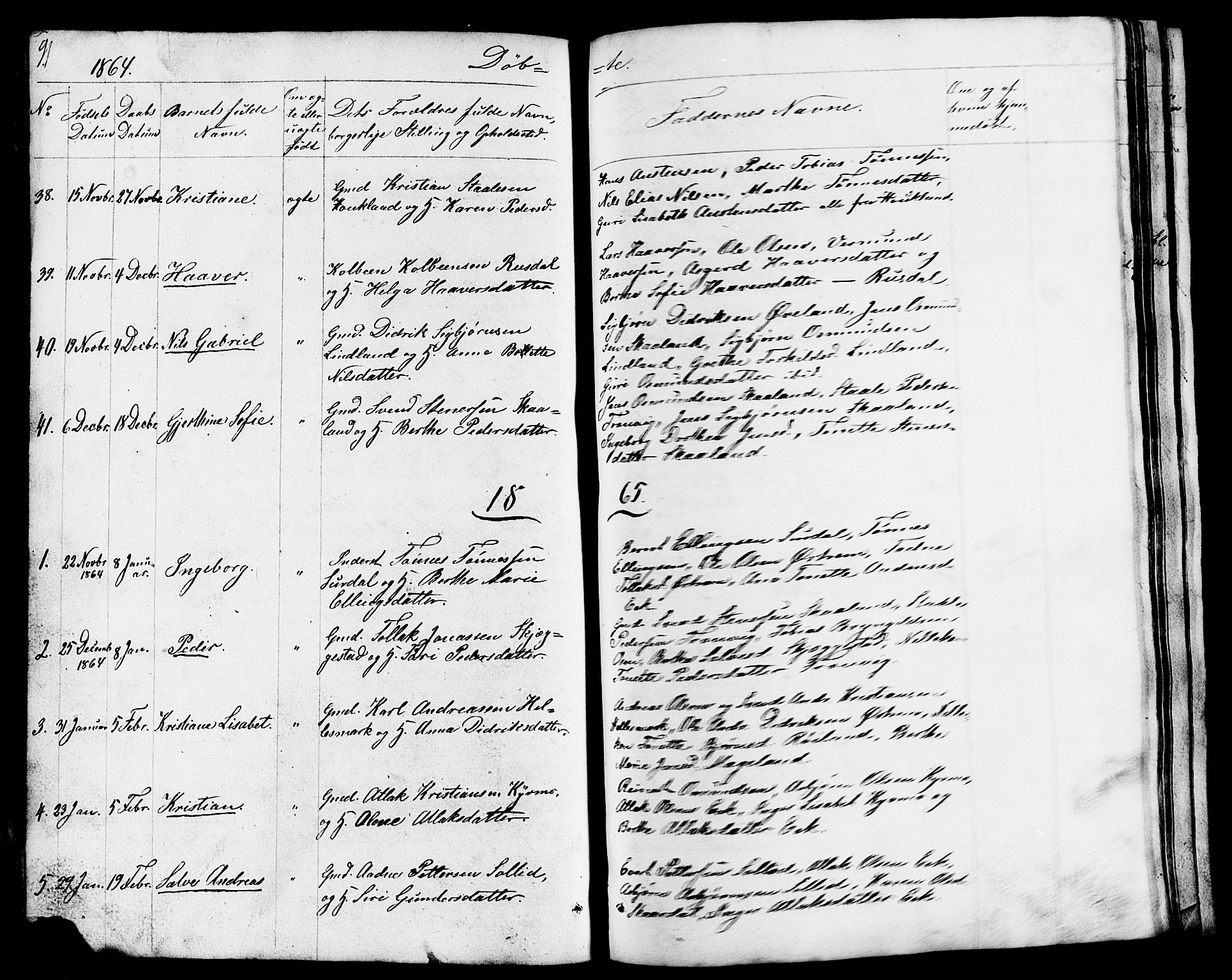 Lund sokneprestkontor, SAST/A-101809/S07/L0003: Parish register (copy) no. B 3, 1848-1885, p. 91