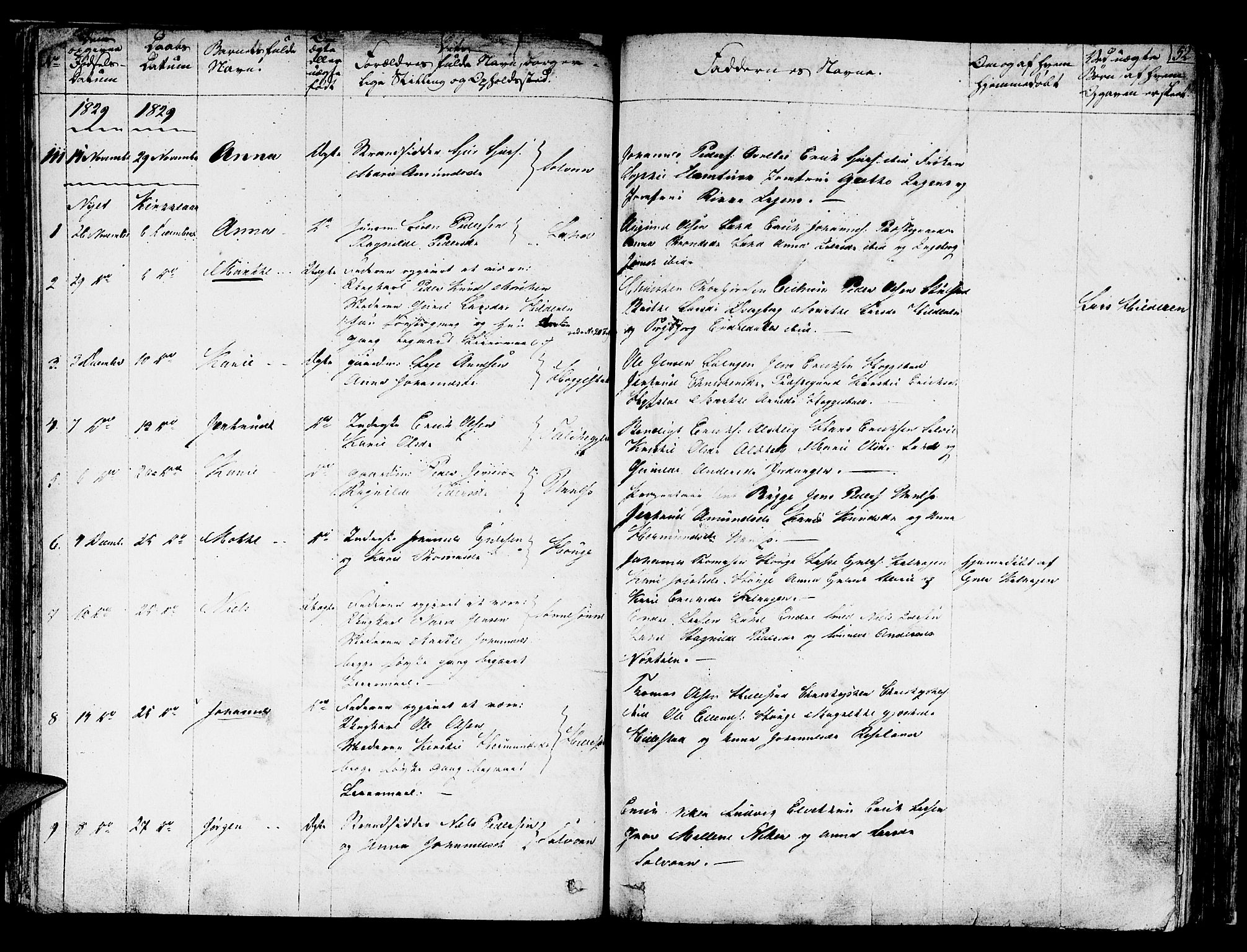 Hafslo sokneprestembete, AV/SAB-A-80301/H/Haa/Haaa/L0004: Parish register (official) no. A 4, 1821-1834, p. 52