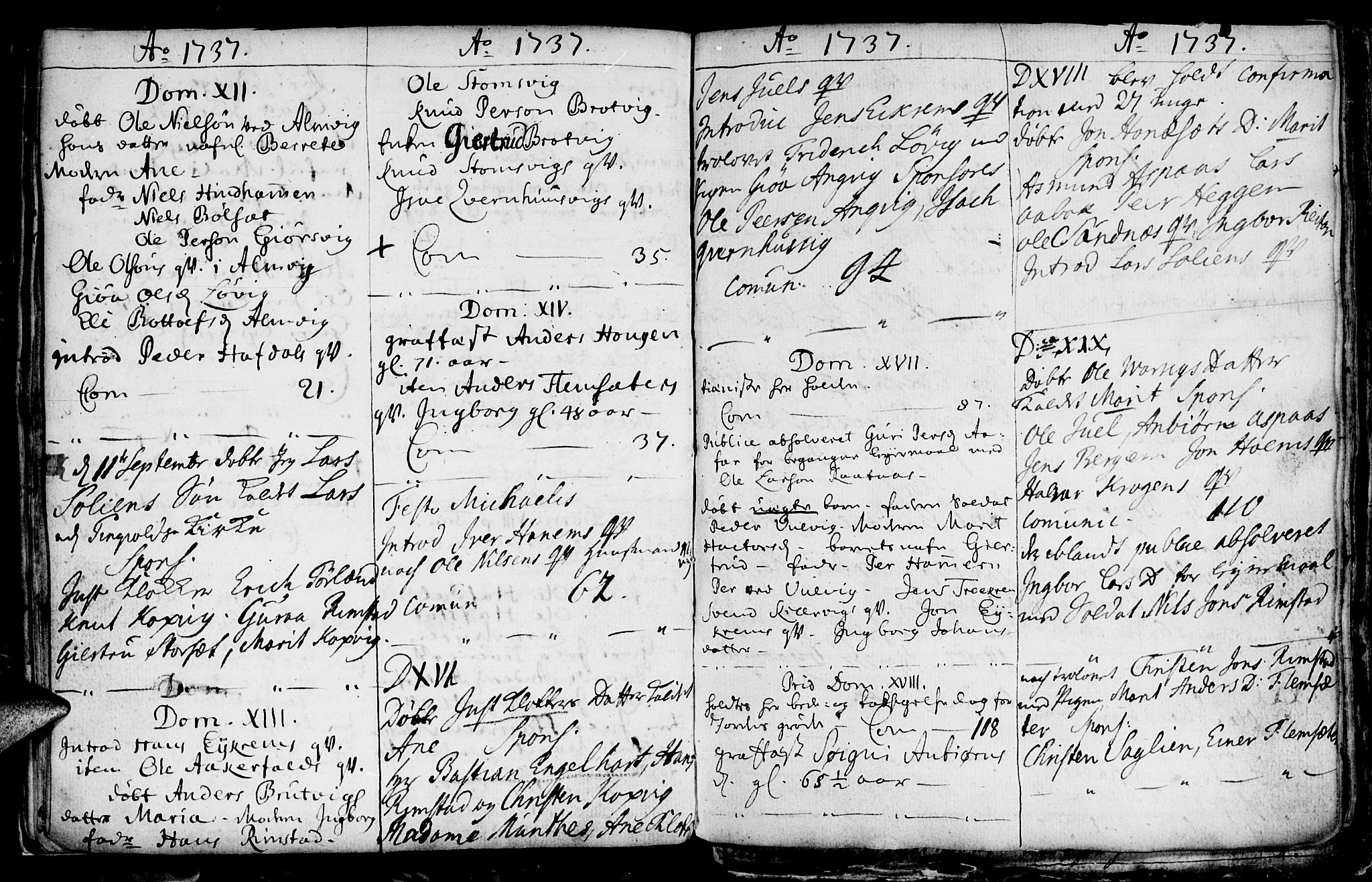 Ministerialprotokoller, klokkerbøker og fødselsregistre - Møre og Romsdal, AV/SAT-A-1454/586/L0978: Parish register (official) no. 586A04, 1732-1751