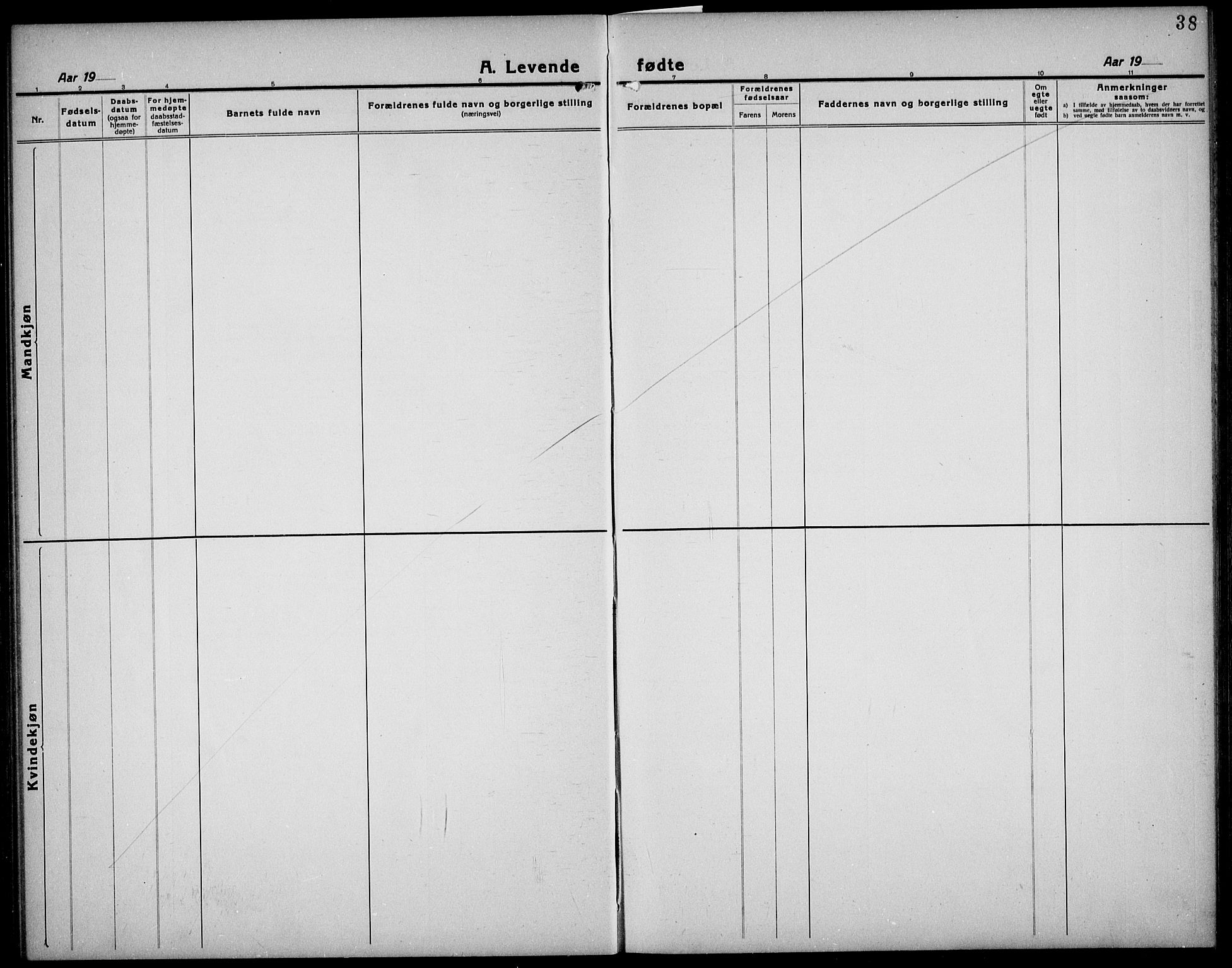 Hedrum kirkebøker, AV/SAKO-A-344/G/Gb/L0002: Parish register (copy) no. II 2, 1921-1936, p. 38