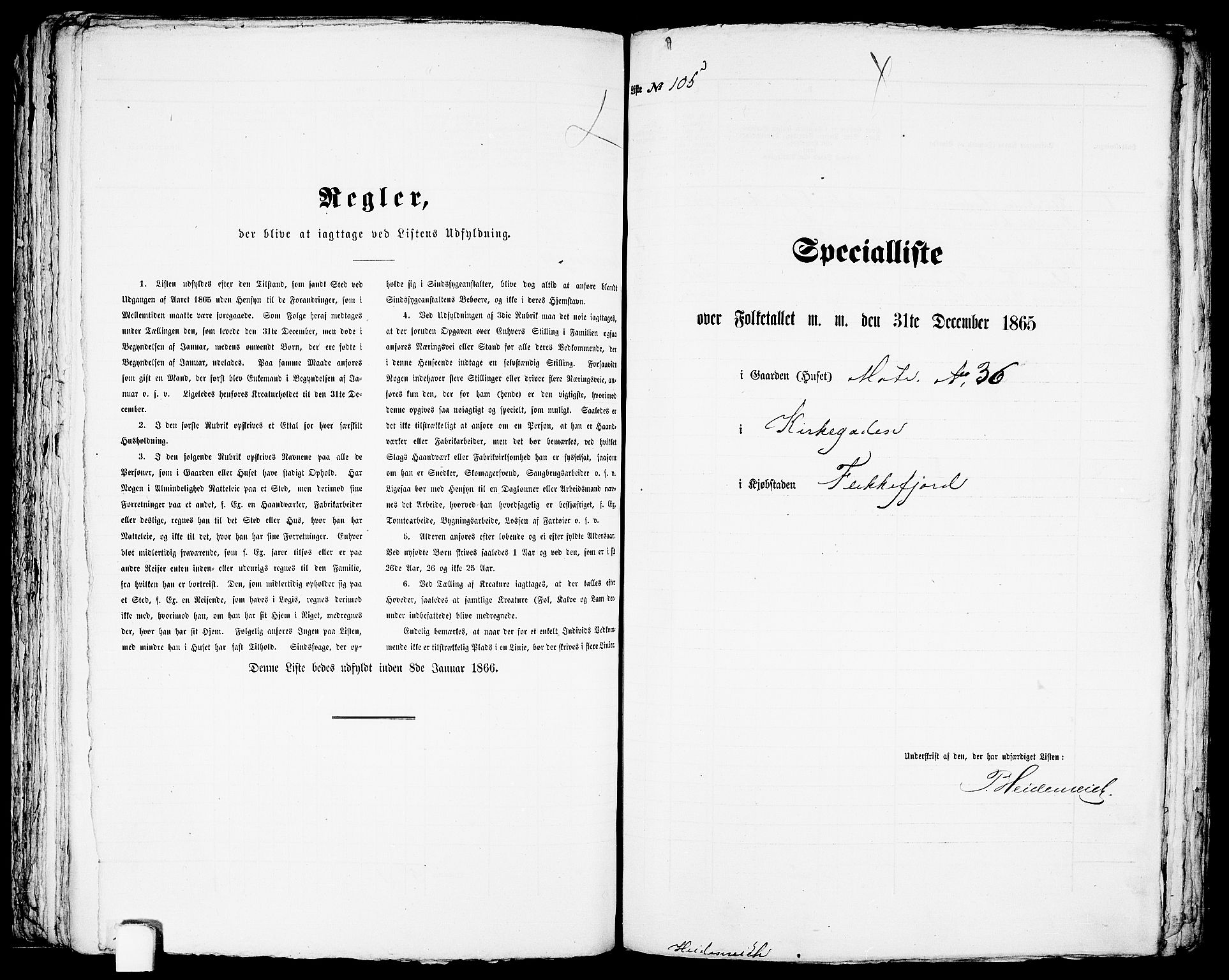 RA, 1865 census for Flekkefjord/Flekkefjord, 1865, p. 216