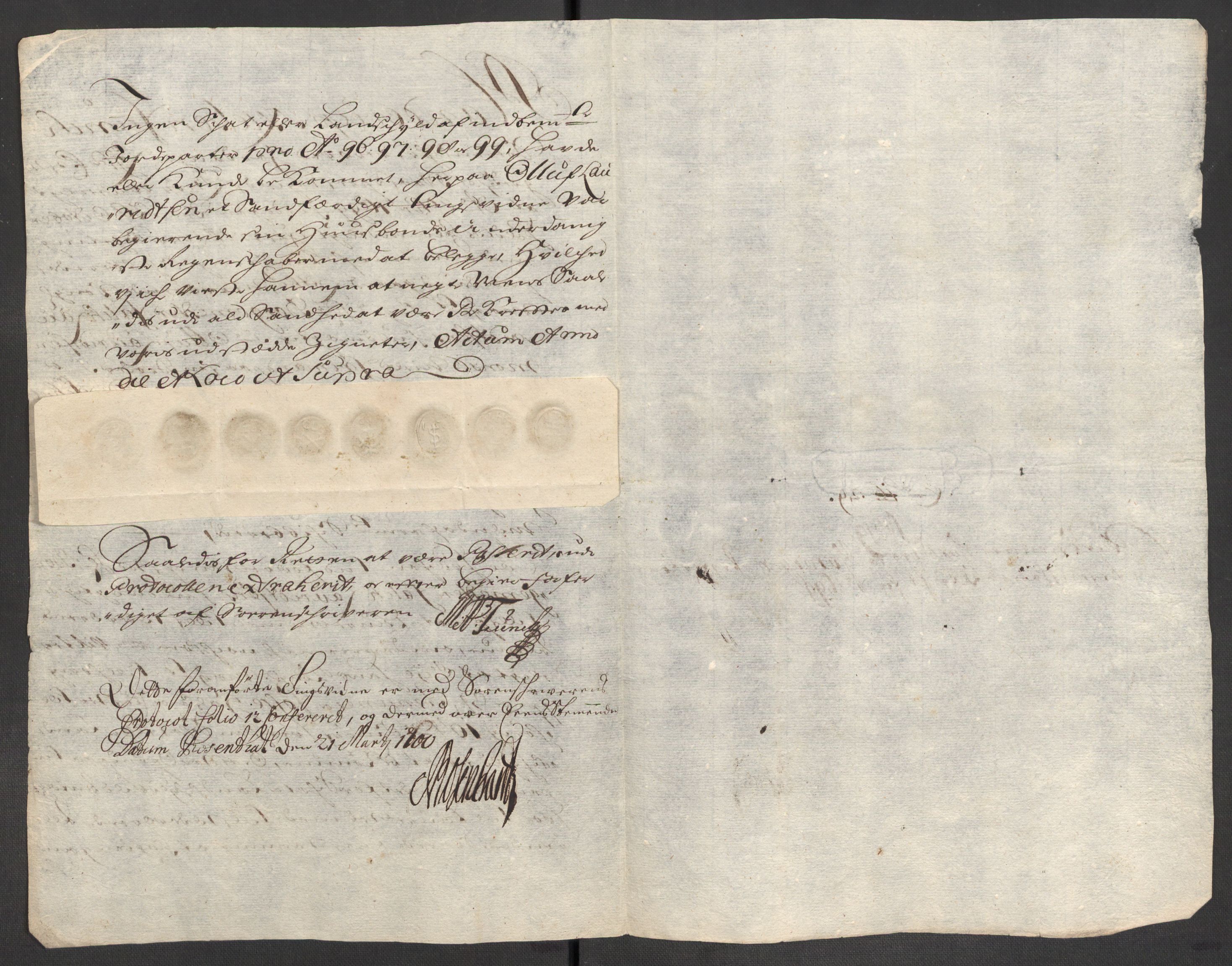 Rentekammeret inntil 1814, Reviderte regnskaper, Fogderegnskap, AV/RA-EA-4092/R48/L2978: Fogderegnskap Sunnhordland og Hardanger, 1699, p. 419