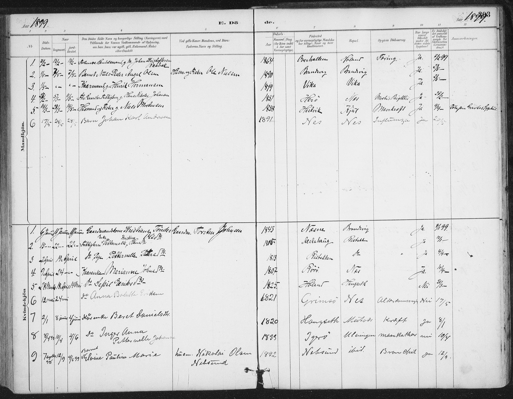 Ministerialprotokoller, klokkerbøker og fødselsregistre - Nordland, AV/SAT-A-1459/816/L0244: Parish register (official) no. 816A10, 1886-1903, p. 303