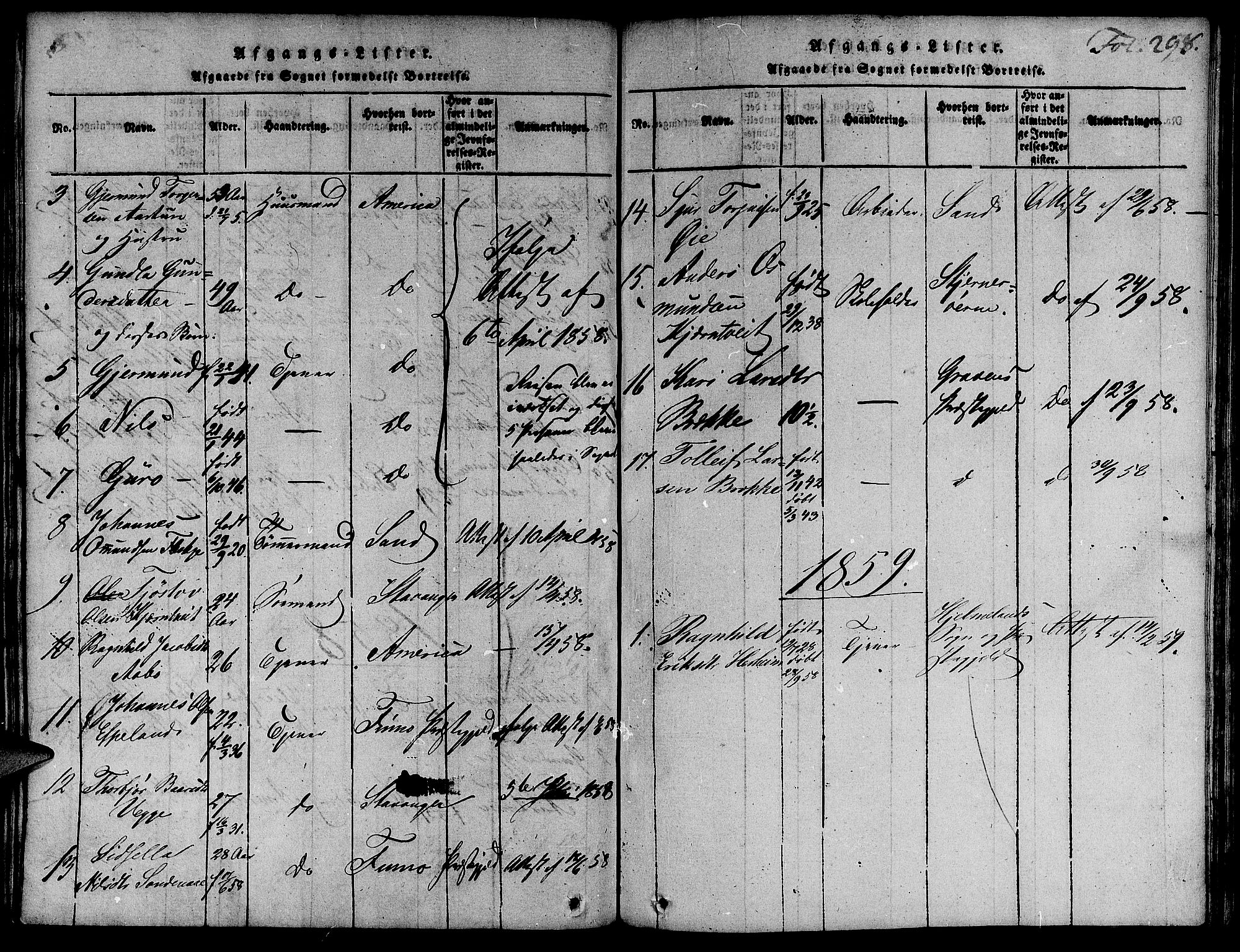 Suldal sokneprestkontor, SAST/A-101845/01/IV/L0007: Parish register (official) no. A 7, 1817-1838, p. 298