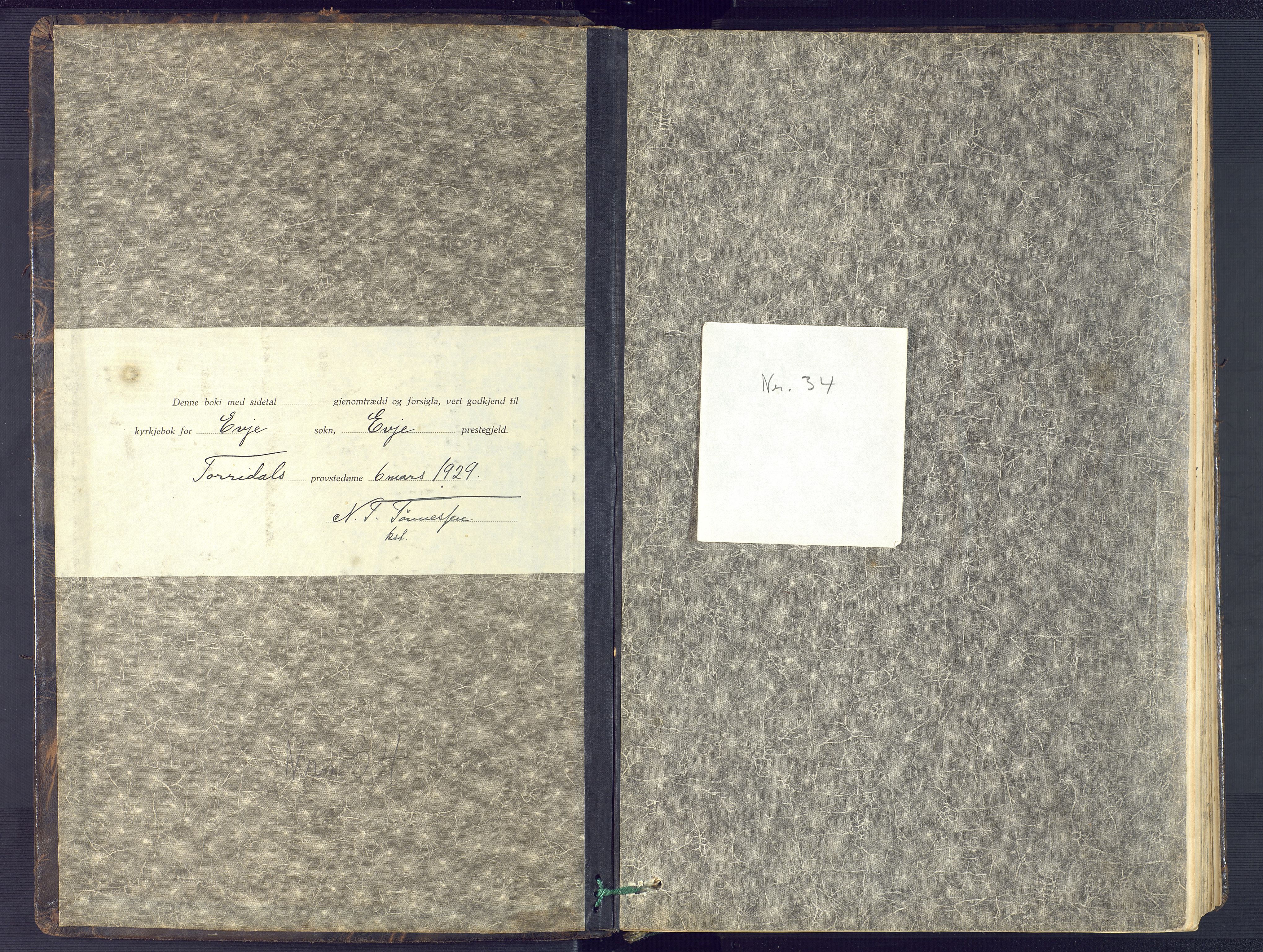 Evje sokneprestkontor, SAK/1111-0008/F/Fb/Fba/L0006: Parish register (copy) no. B 6, 1927-1956