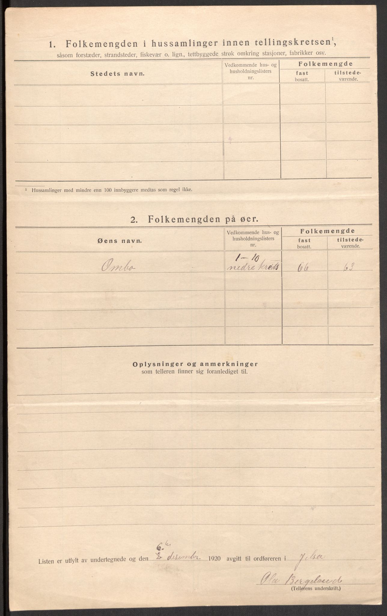 SAST, 1920 census for Jelsa, 1920, p. 15