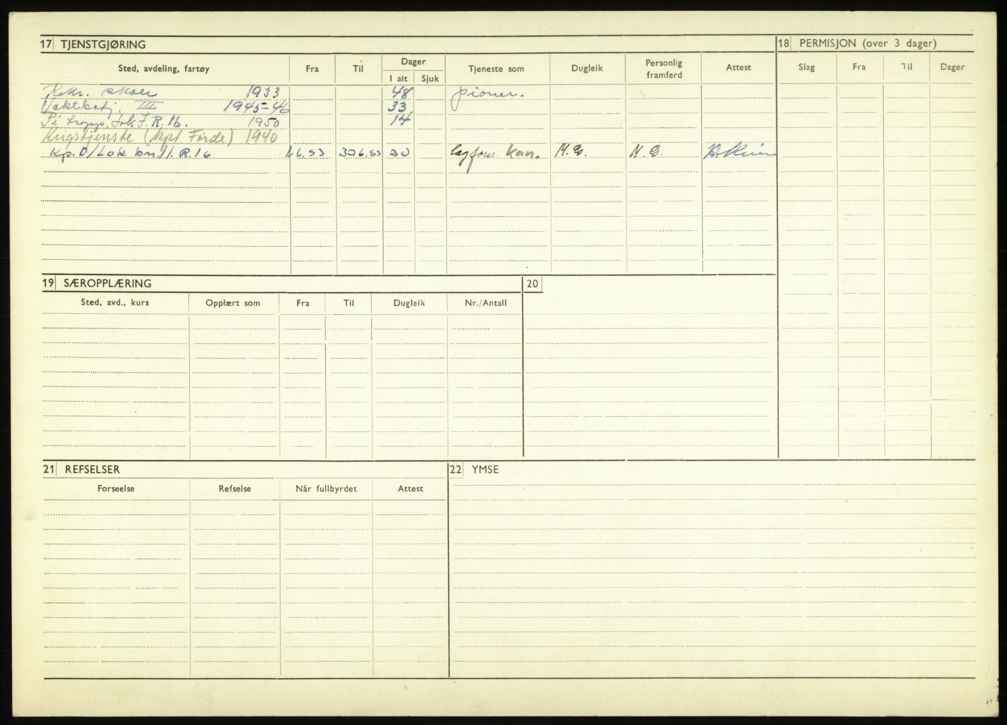 Forsvaret, Troms infanteriregiment nr. 16, AV/RA-RAFA-3146/P/Pa/L0017: Rulleblad for regimentets menige mannskaper, årsklasse 1933, 1933, p. 796