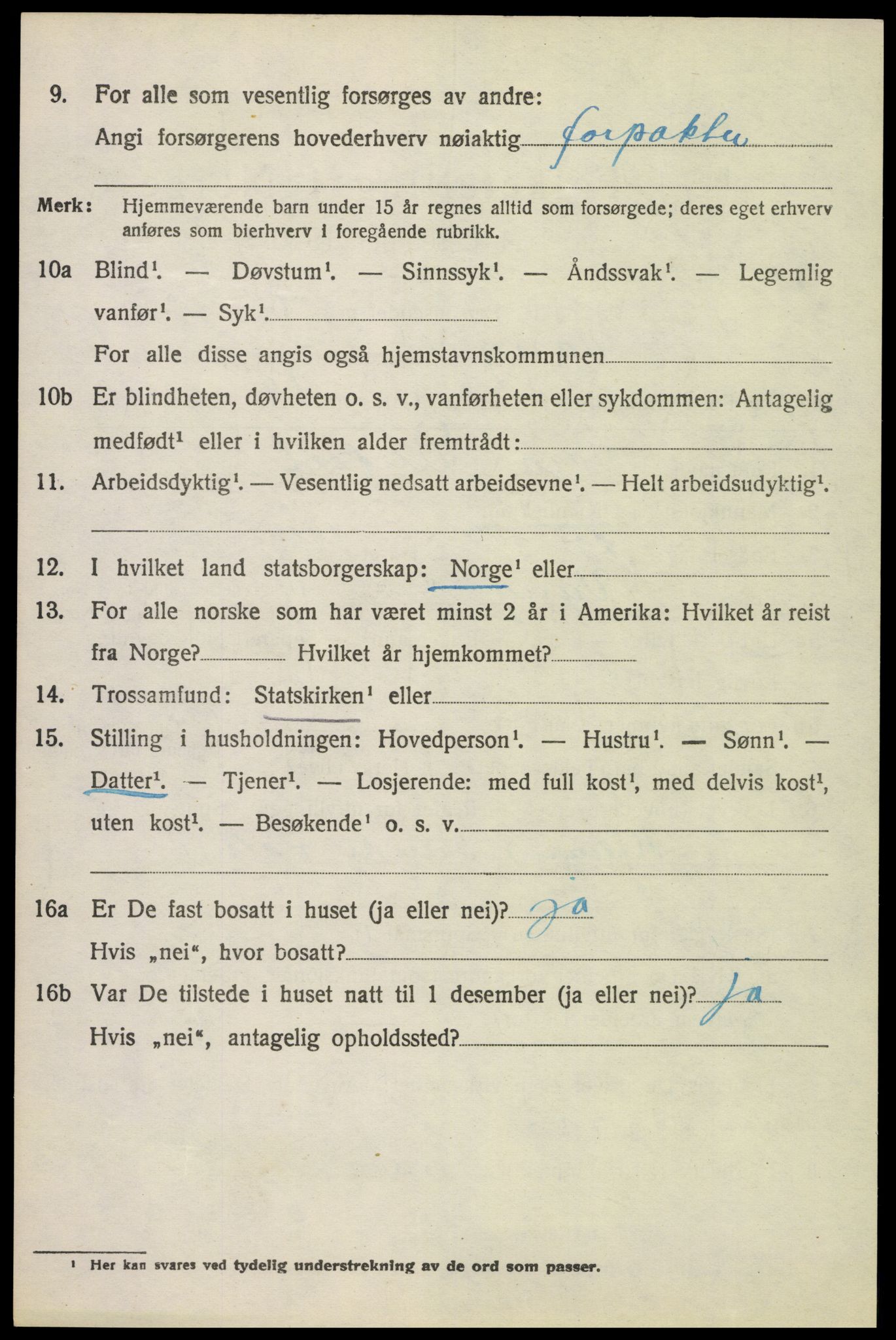 SAH, 1920 census for Vang (Hedmark), 1920, p. 16028