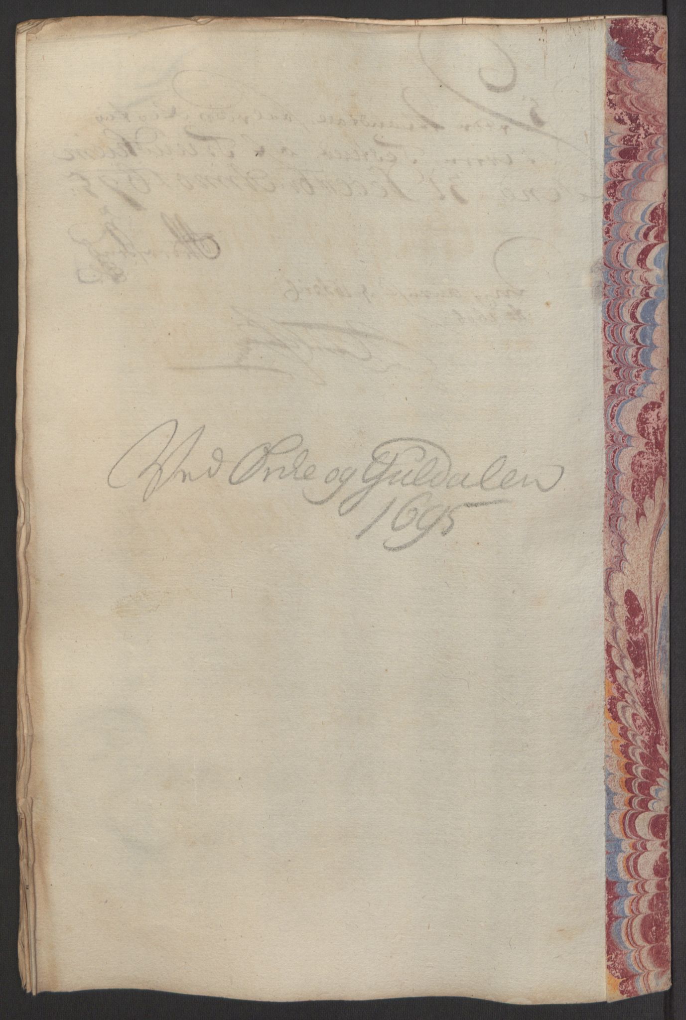 Rentekammeret inntil 1814, Reviderte regnskaper, Fogderegnskap, AV/RA-EA-4092/R60/L3945: Fogderegnskap Orkdal og Gauldal, 1695, p. 166