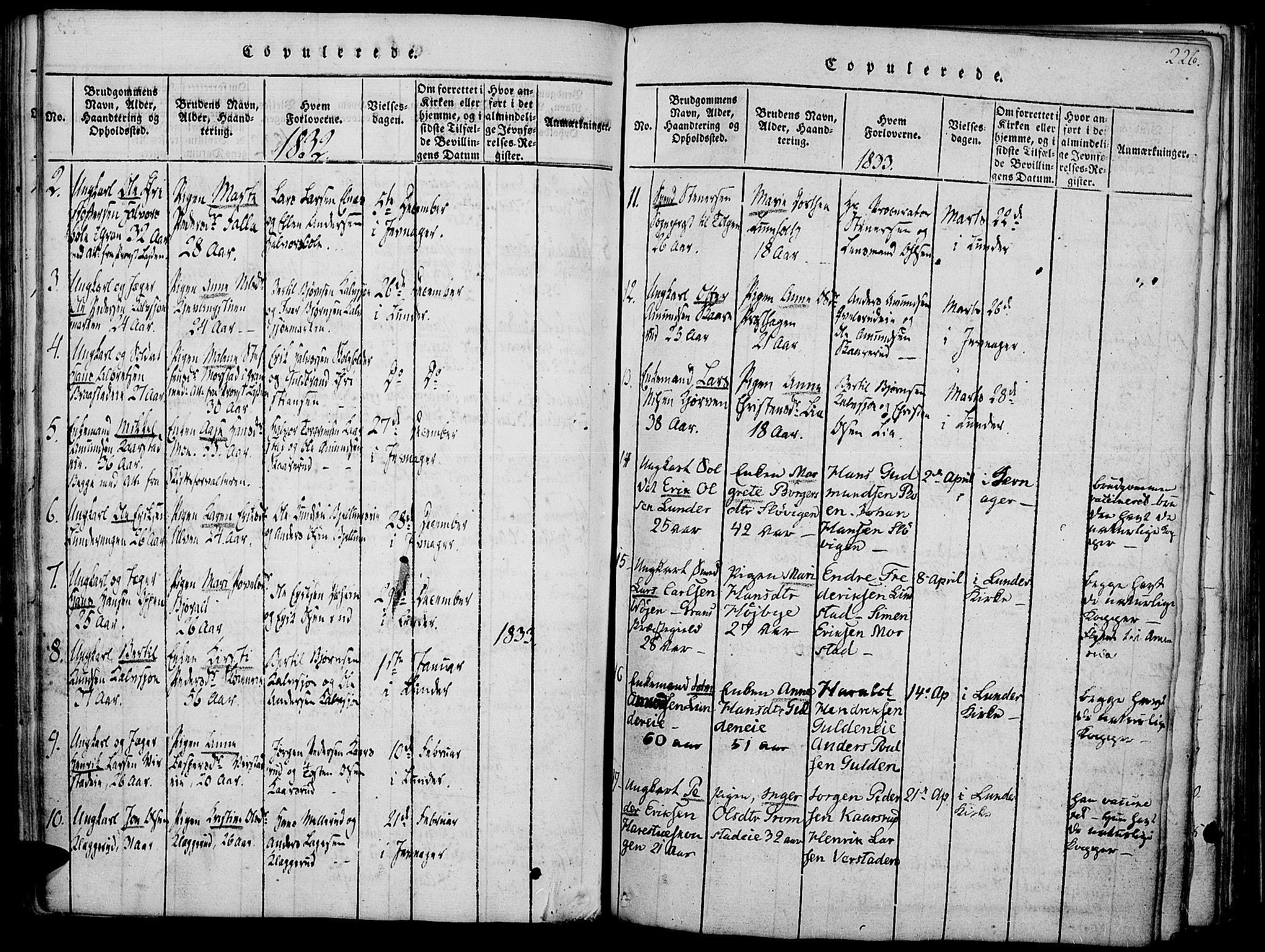Jevnaker prestekontor, SAH/PREST-116/H/Ha/Haa/L0005: Parish register (official) no. 5, 1815-1837, p. 226