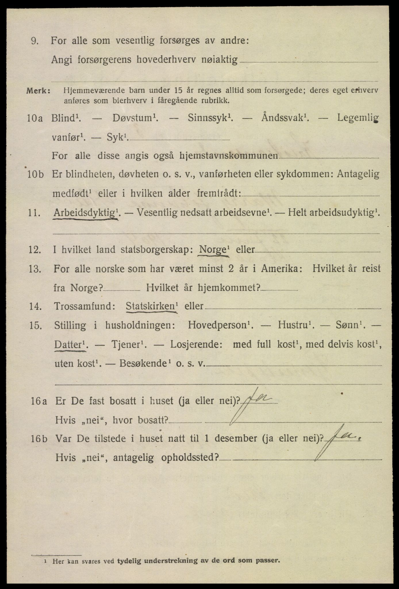 SAK, 1920 census for Kristiansand, 1920, p. 22906
