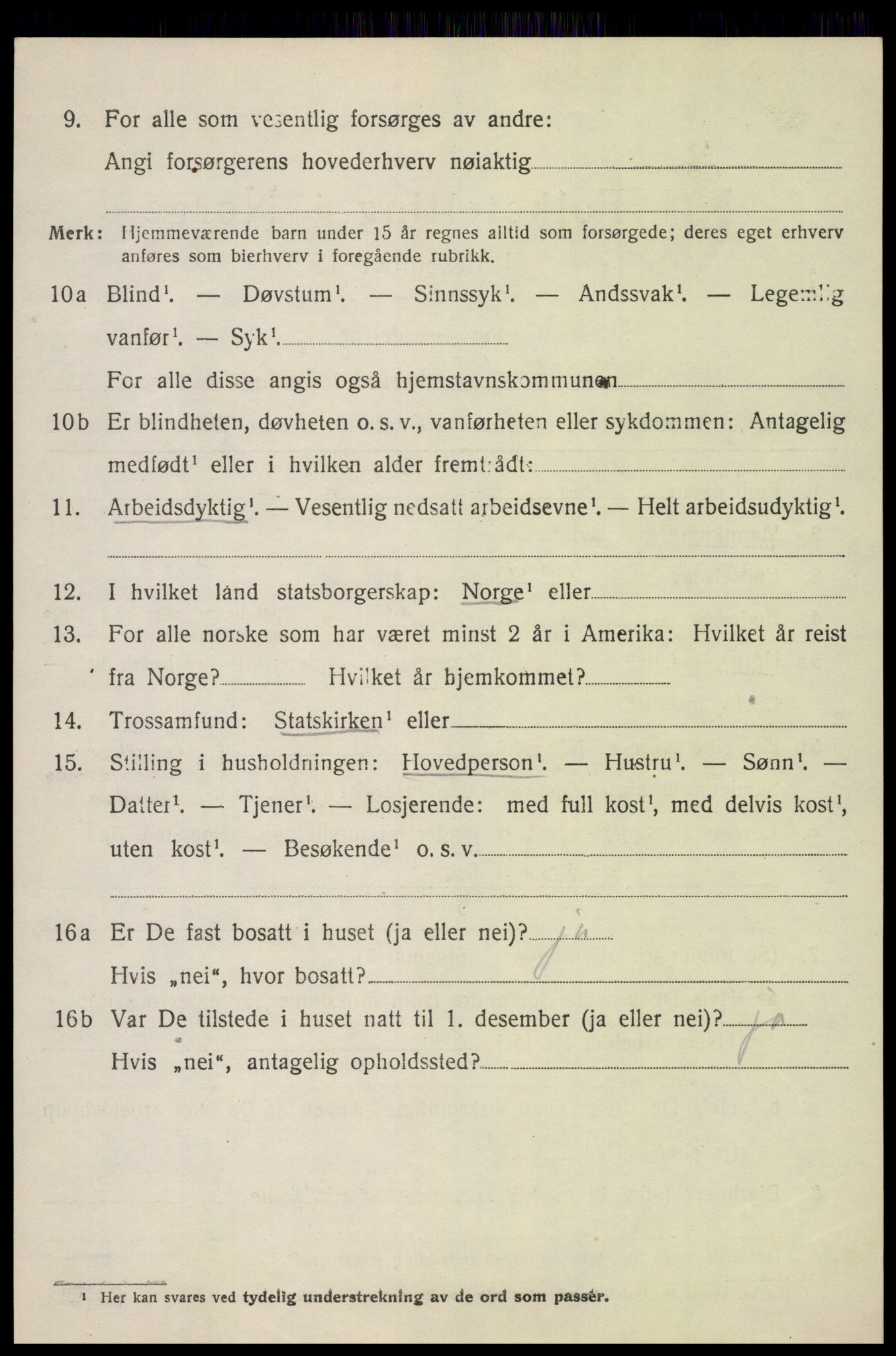 SAH, 1920 census for Vestre Gausdal, 1920, p. 3692