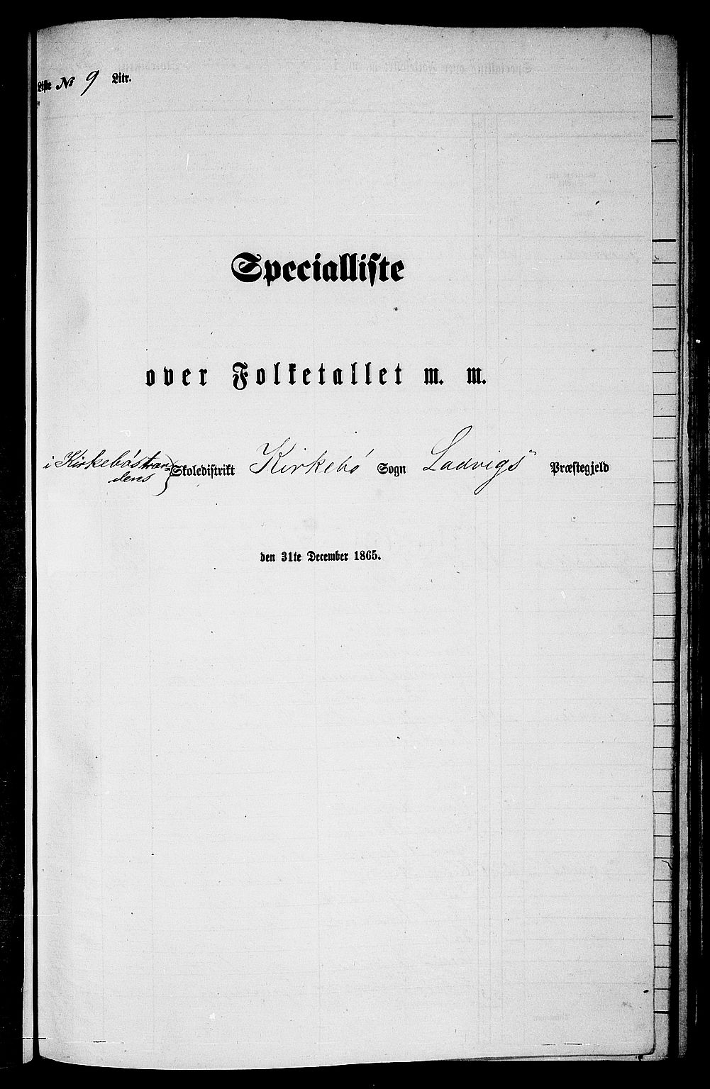 RA, 1865 census for Lavik, 1865, p. 118