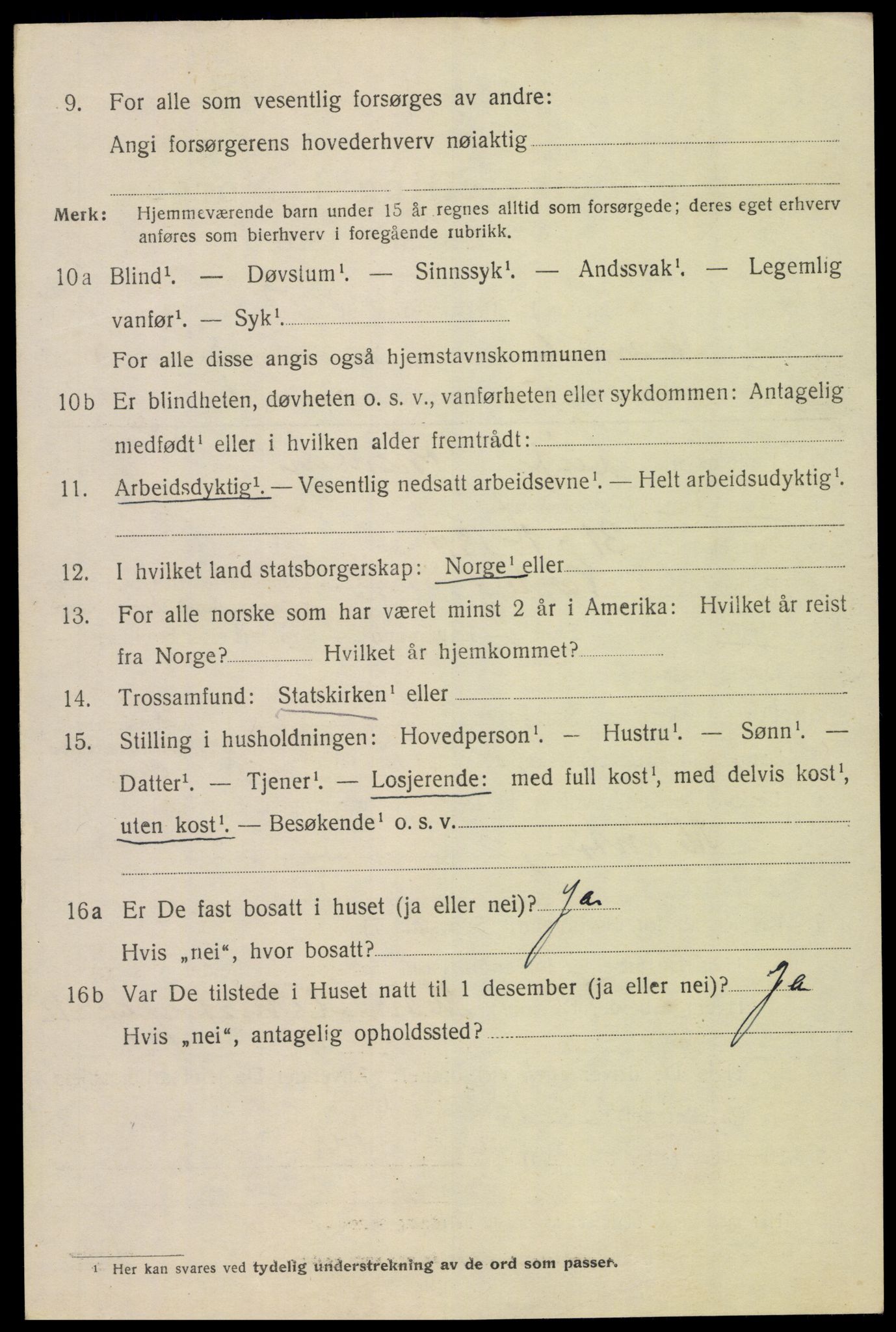 SAK, 1920 census for Mandal, 1920, p. 8252