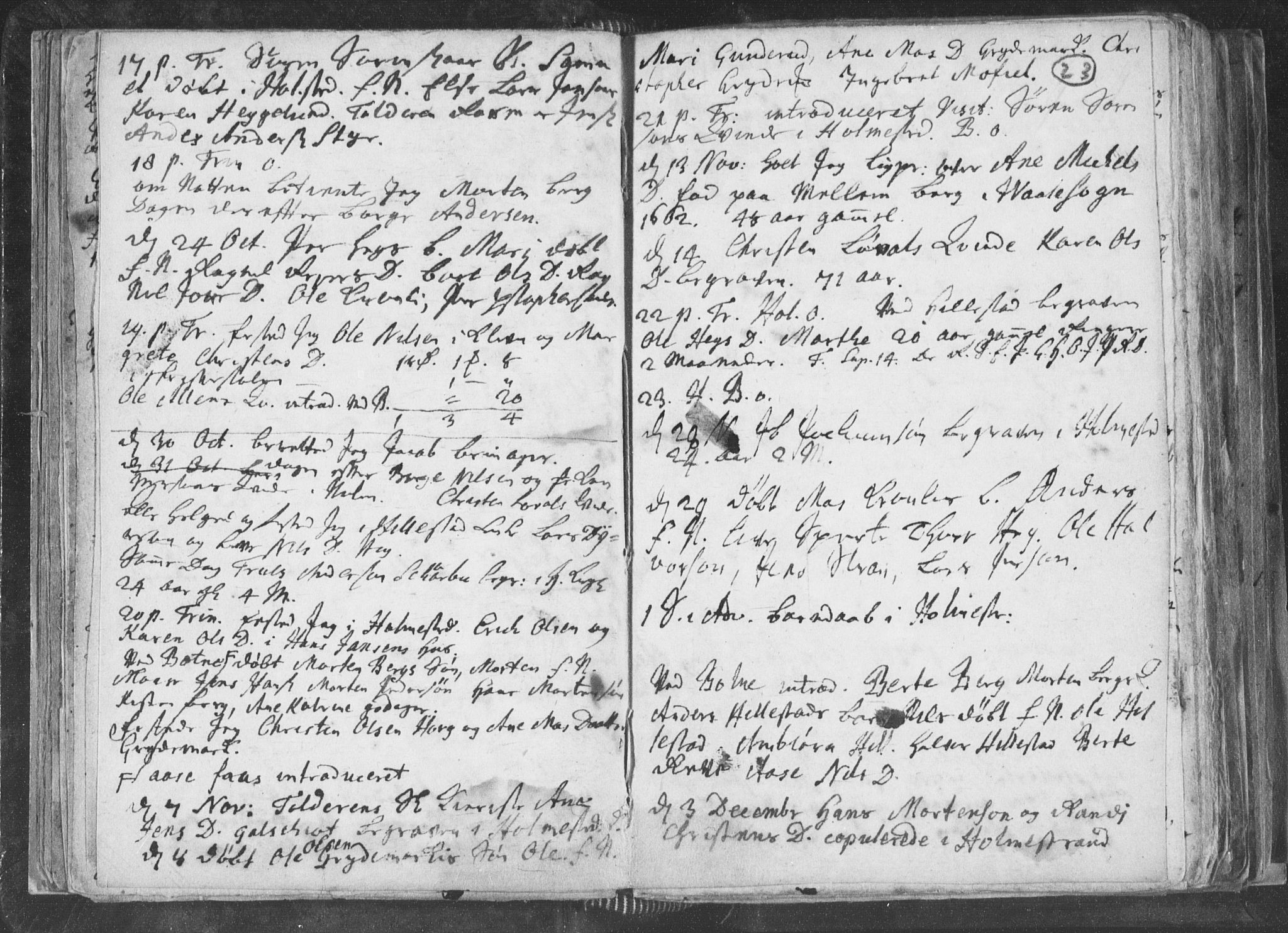 Botne kirkebøker, AV/SAKO-A-340/F/Fa/L0001b: Parish register (official) no. I 1B, 1707-1722, p. 23