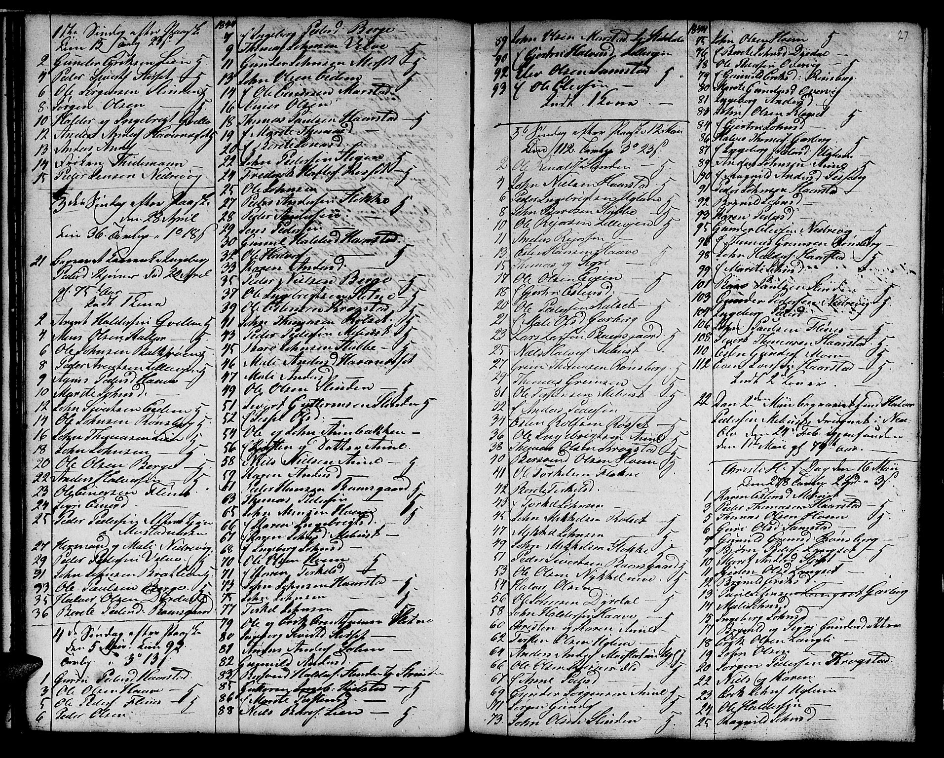 Ministerialprotokoller, klokkerbøker og fødselsregistre - Sør-Trøndelag, SAT/A-1456/695/L1154: Parish register (copy) no. 695C05, 1842-1858, p. 27