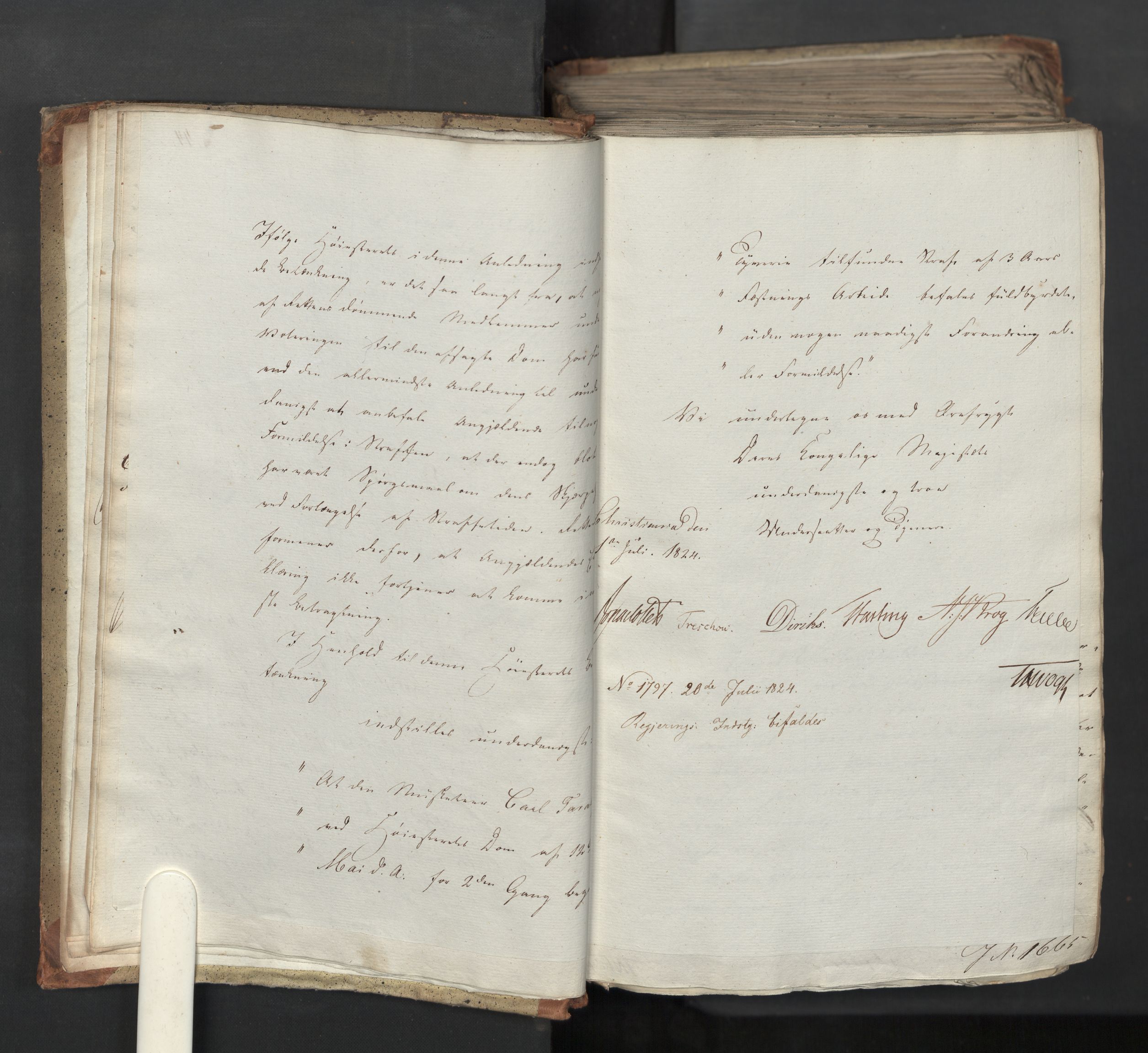 Statsrådsavdelingen i Stockholm, AV/RA-S-1003/D/Da/L0039: Regjeringsinnstillinger nr. 1661-1946, 1824, p. 11