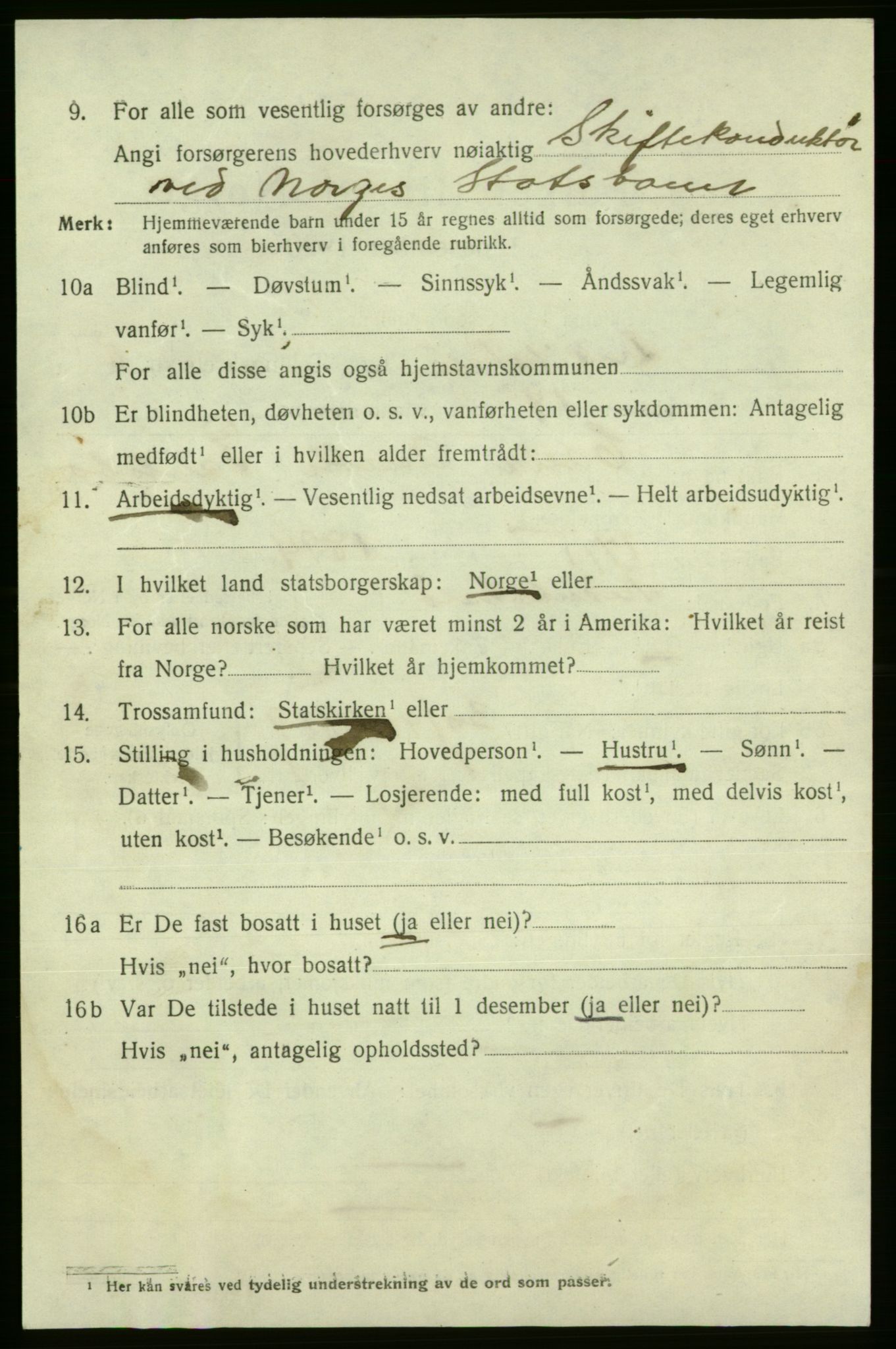 SAO, 1920 census for Fredrikshald, 1920, p. 13409
