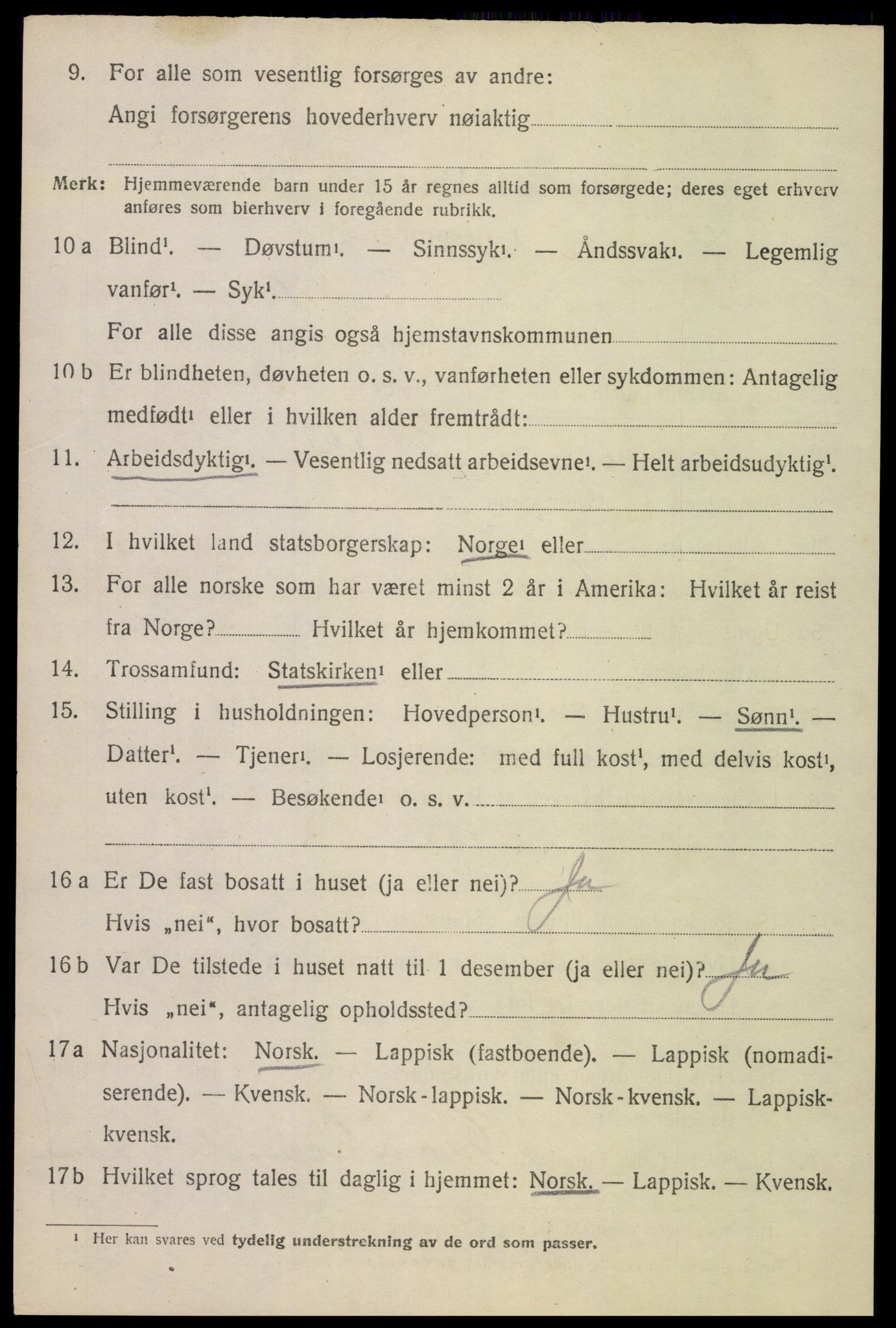 SAT, 1920 census for Øksnes, 1920, p. 3787