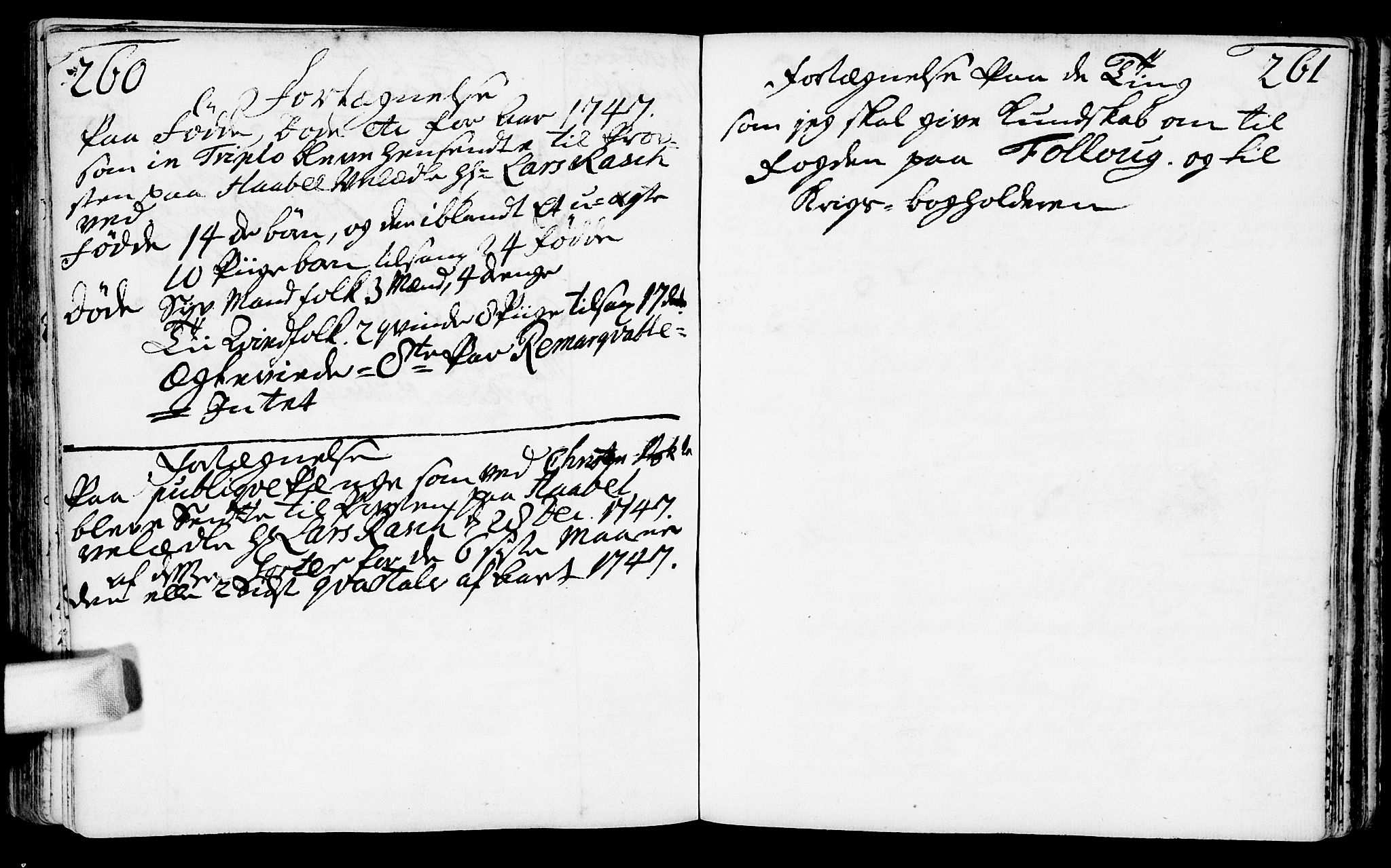 Nesodden prestekontor Kirkebøker, AV/SAO-A-10013/F/Fa/L0001: Parish register (official) no. I 1, 1709-1750, p. 260-261