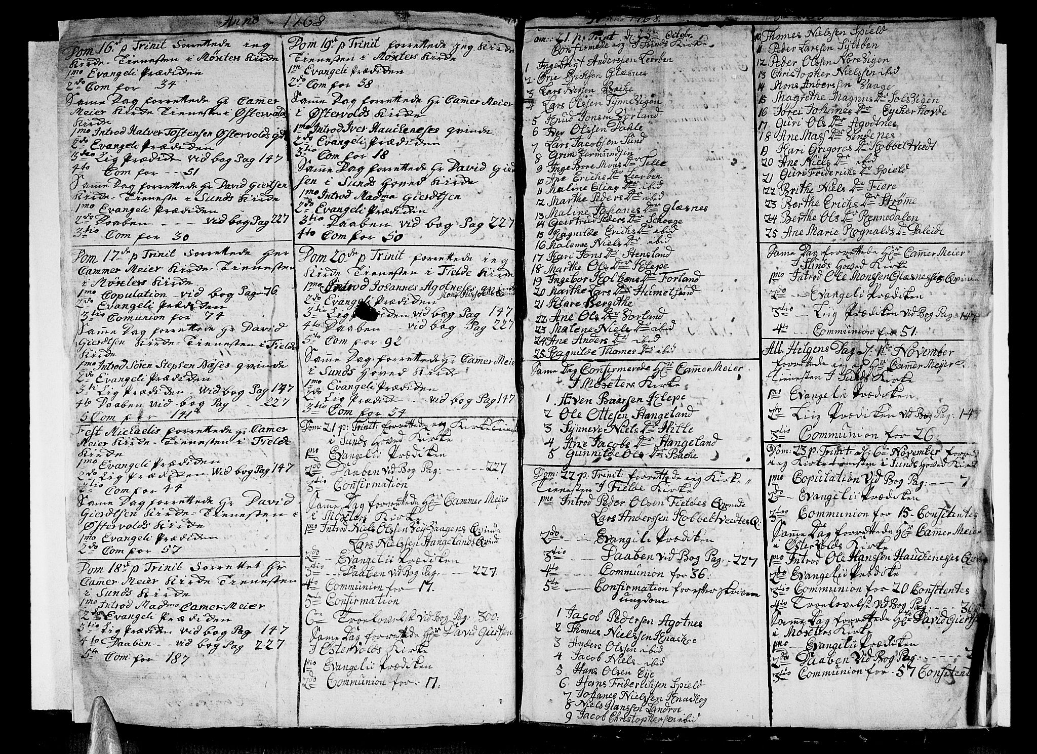 Sund sokneprestembete, AV/SAB-A-99930: Parish register (official) no. A 3, 1740-1769