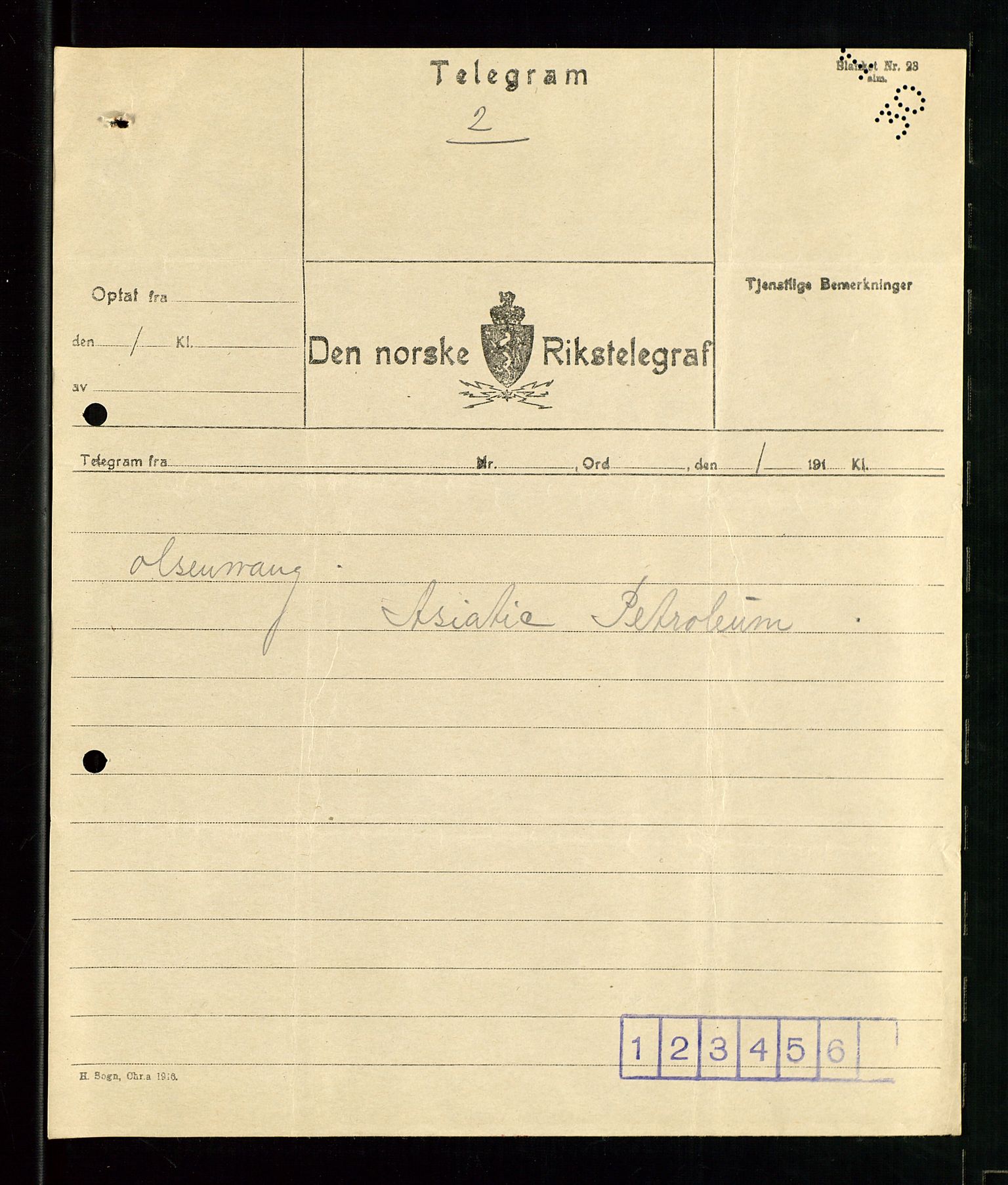 Pa 1521 - A/S Norske Shell, AV/SAST-A-101915/E/Ea/Eaa/L0001: Sjefskorrespondanse, 1917, p. 570