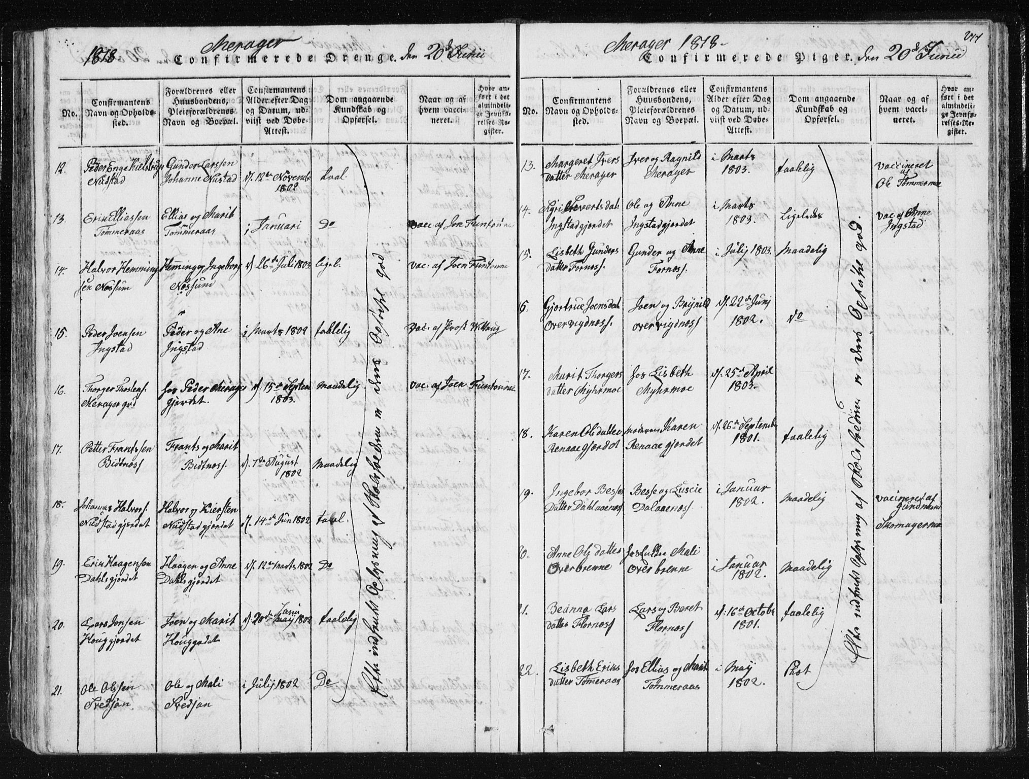 Ministerialprotokoller, klokkerbøker og fødselsregistre - Nord-Trøndelag, AV/SAT-A-1458/709/L0061: Parish register (official) no. 709A08 /4, 1815-1819, p. 277