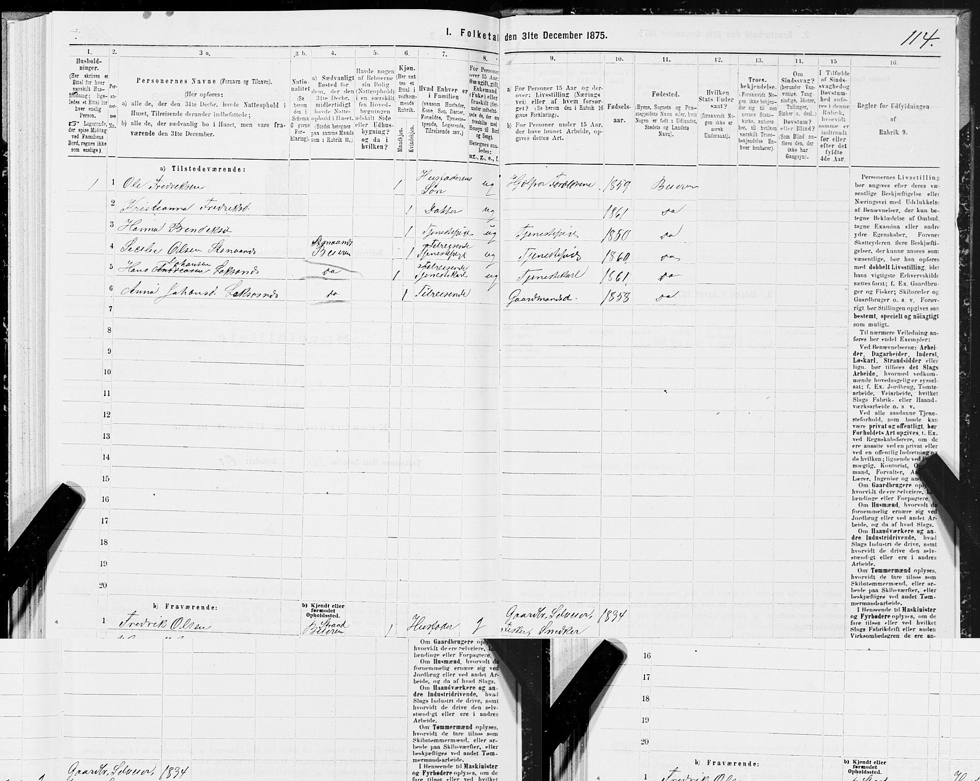 SAT, 1875 census for 1839P Beiarn, 1875, p. 1114