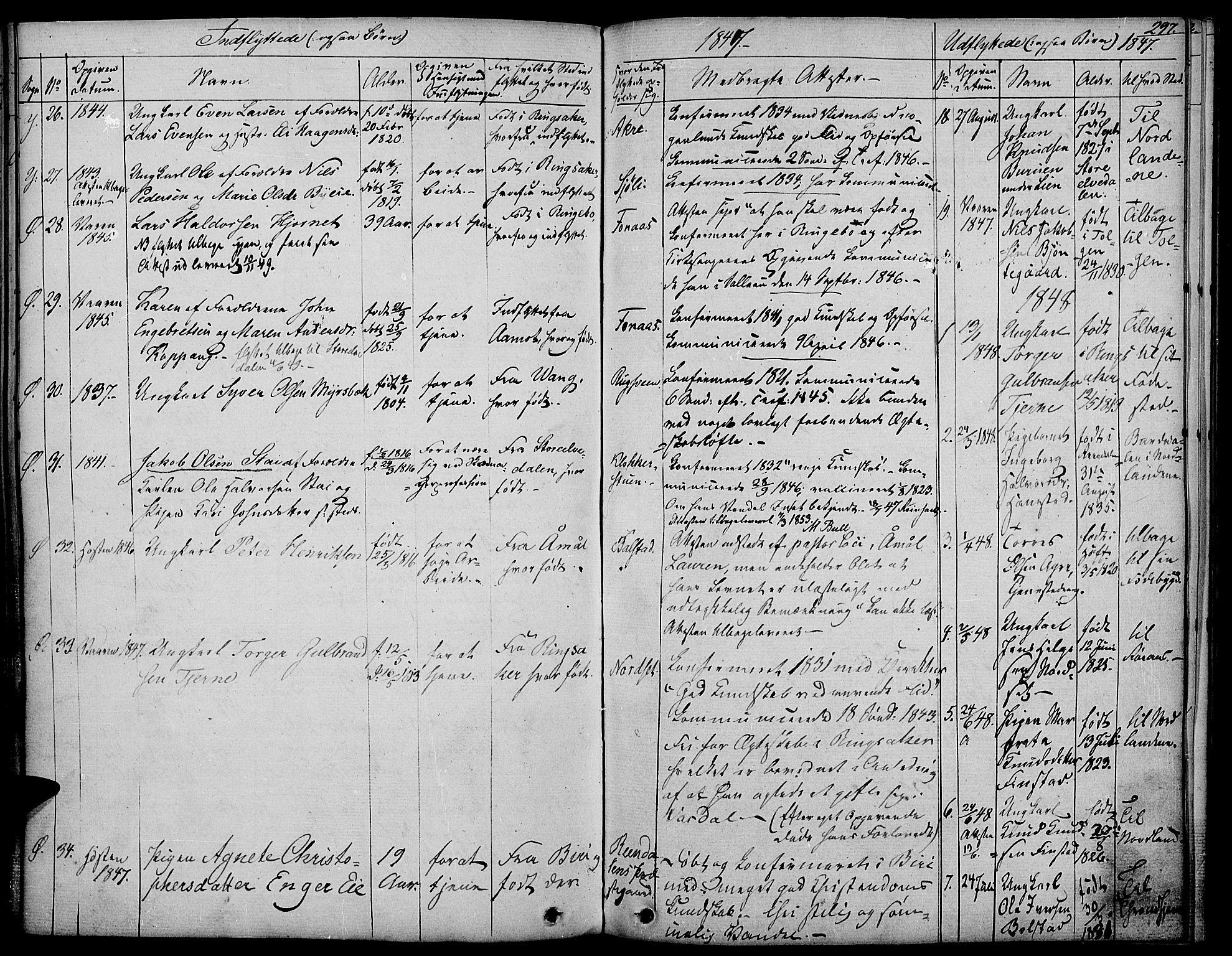 Rendalen prestekontor, SAH/PREST-054/H/Ha/Haa/L0004: Parish register (official) no. 4, 1829-1852, p. 297
