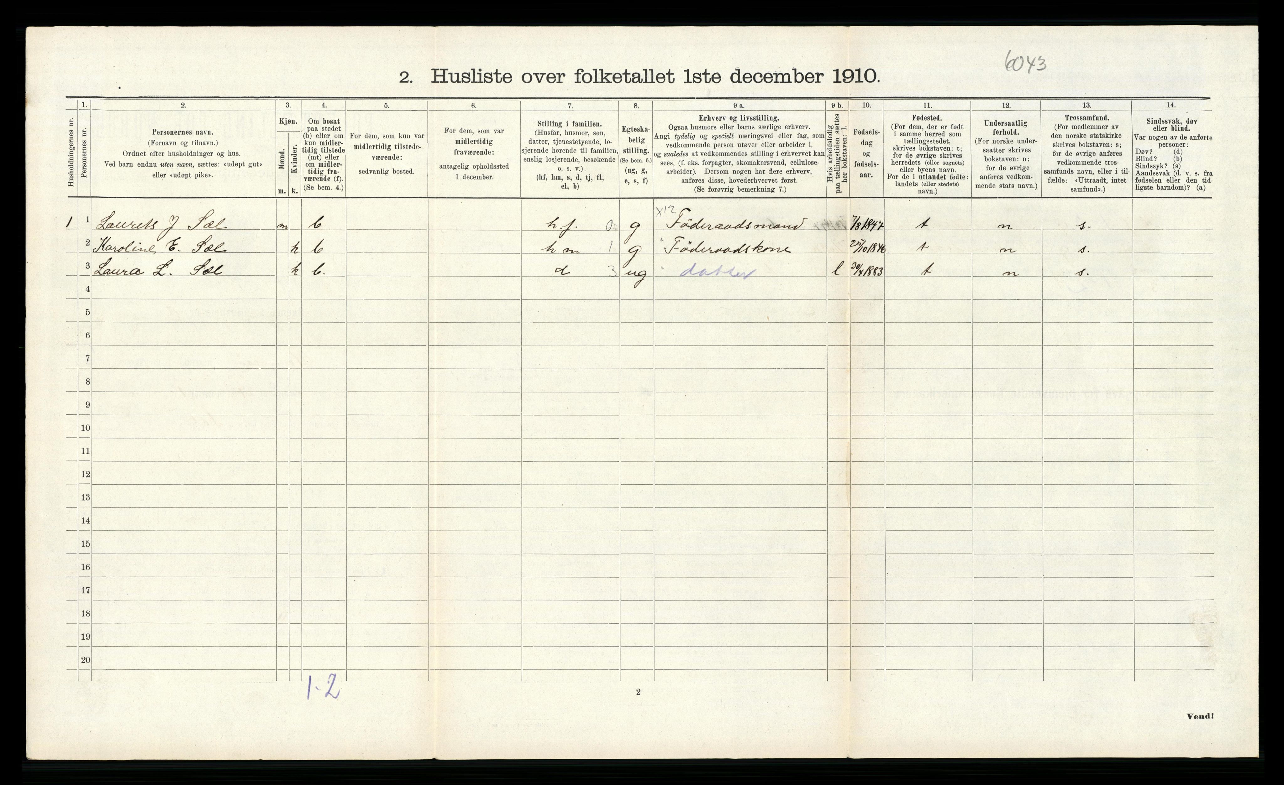 RA, 1910 census for Rennesøy, 1910, p. 272